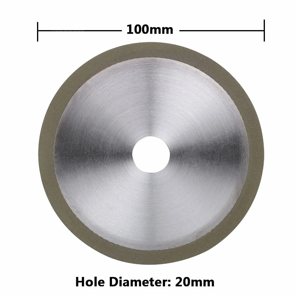 1 szt. Ściernica diamentowa 100/125 mm do obróbki stopów twardych - precyzyjne narzędzie diamentowe do cięcia i szlifowania(100x20mm)