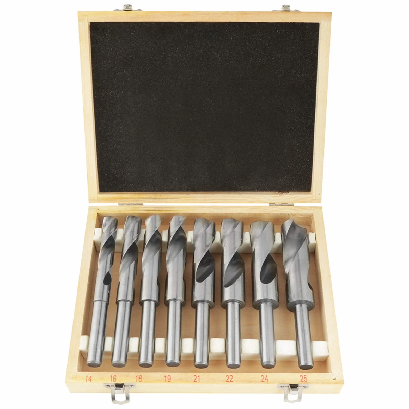 8 sztuk zestaw wierteł krętych HSS profesjonalne wiertła kręte zestaw wierteł krętych HSS białe wiertła kręte 14mm 16mm 18mm 19mm 21mm 22mm 24mm 25mm