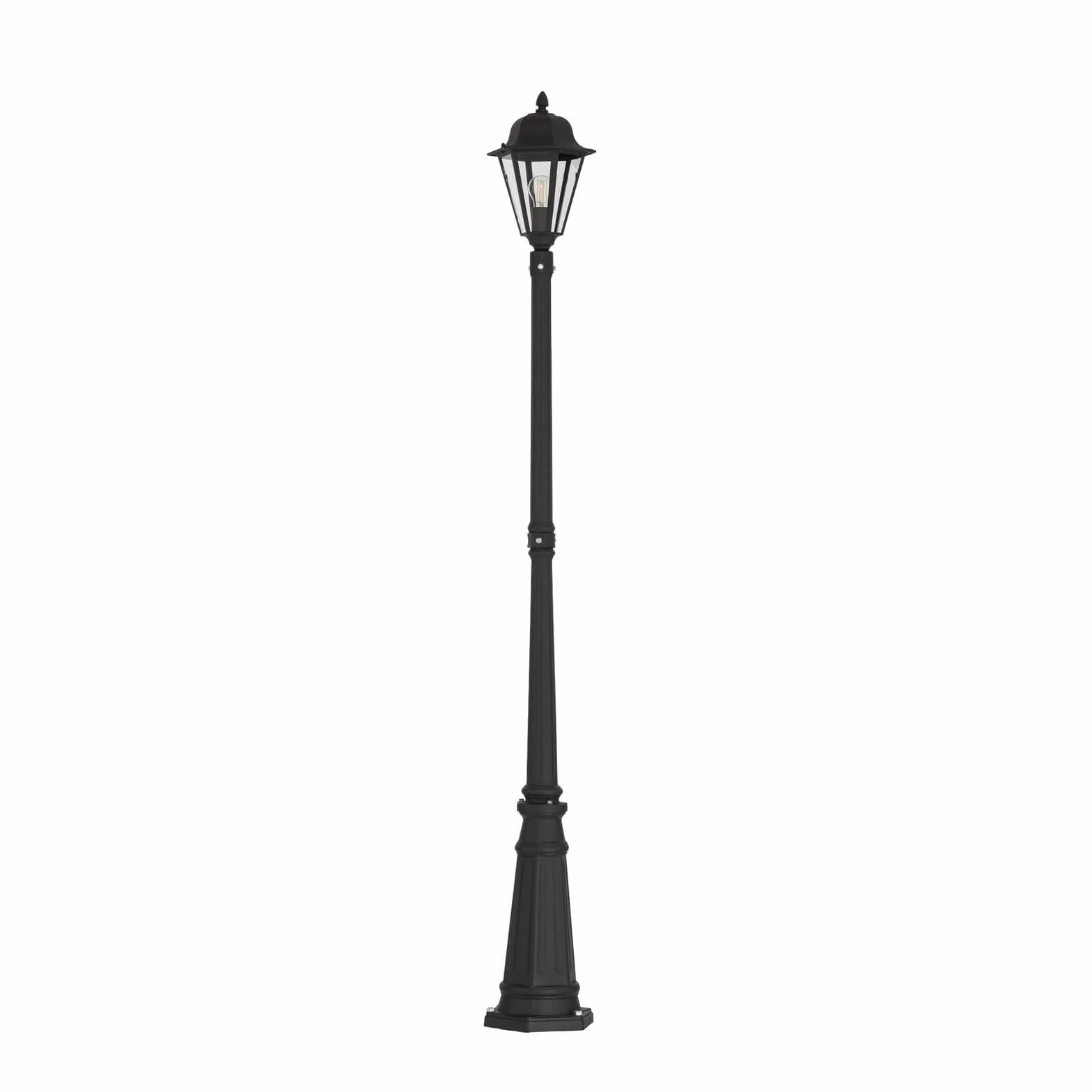 Lindby latarnia ogrodowa 'EDANA', styl antyczny, kolor czarny, aluminium, żarówka E27