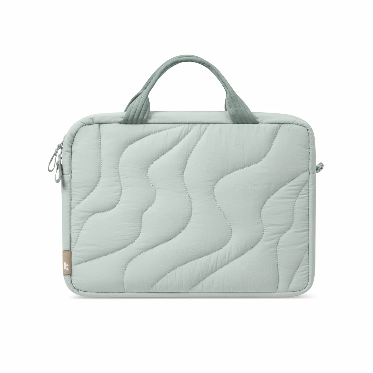 tomtoc 35.6 cm ochronna puffy torba na laptopa dla kobiet, lekka torba na laptopa pasuje do 14-calowego MacBooka Pro M5/M4 2025 i innych komputerów 33.0 cm/35.6 cm, torba robocza, aktówka, torebka z