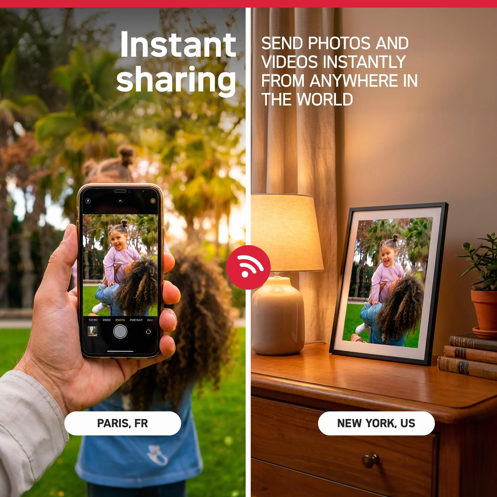AGFAPHOTO Cadre photo numérique 10 pouces Realiview APF1000WIFI