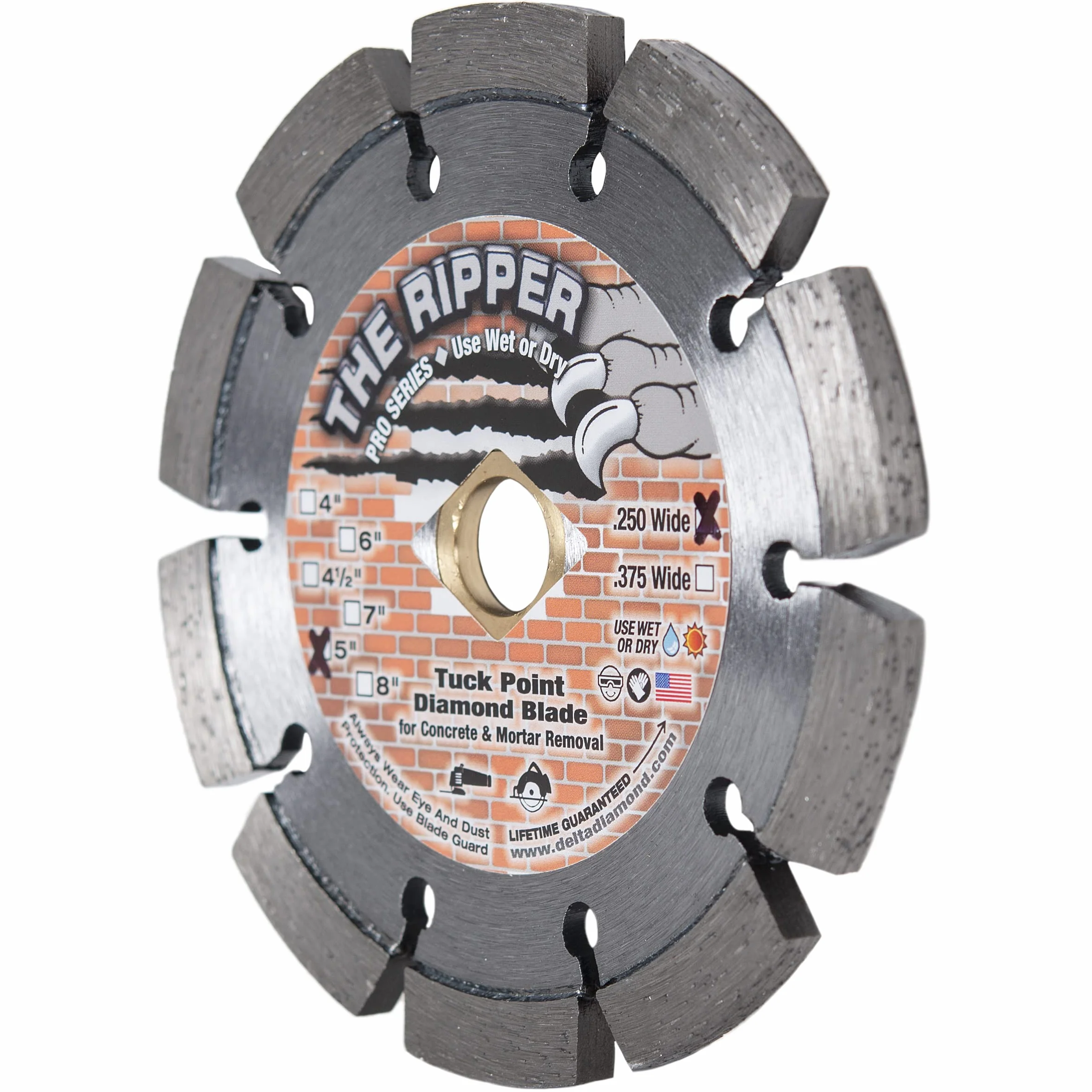 Delta Diamond Ripper Premium 15 cm tarcza diamentowa, szerokość 1/10.2 cm, do usuwania zaprawy (12,7 cm x .250)