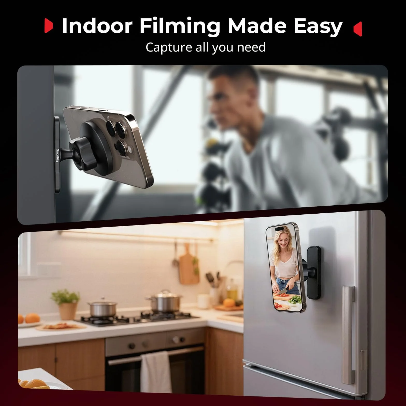 SMALLRIG Magnetyczny uchwyt na telefon 5460 do iPhone 16/15/14/13/12 Huawei Samsung Xiaomi