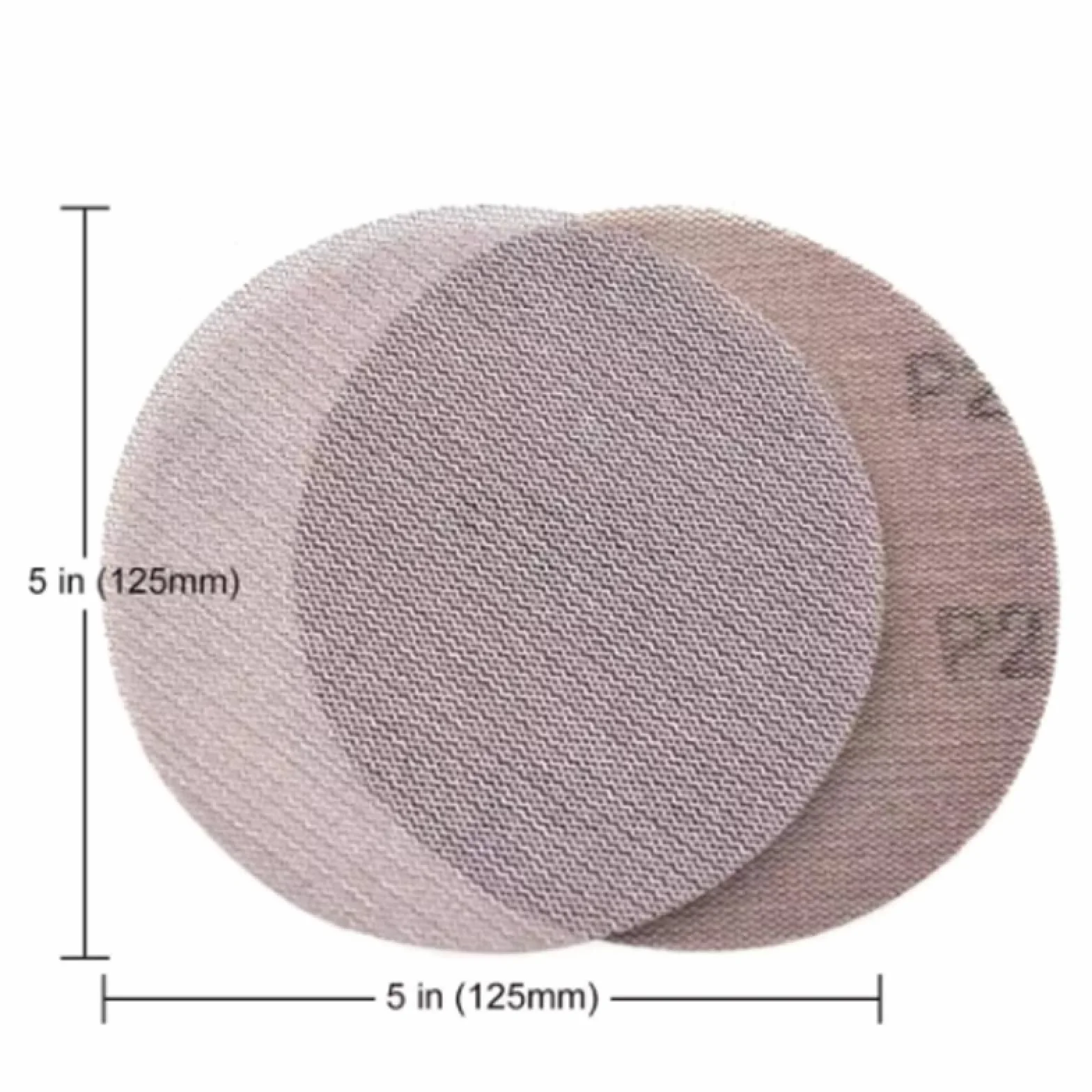 Siatkowe tarcze ścierne z rzepem, 50 szt., papier ścierny bezpyłowy, 5 cali, 125 mm, siatkowa tkanina, tarcza ścierna, do szlifowania na sucho, gradacja 80 600(400#)