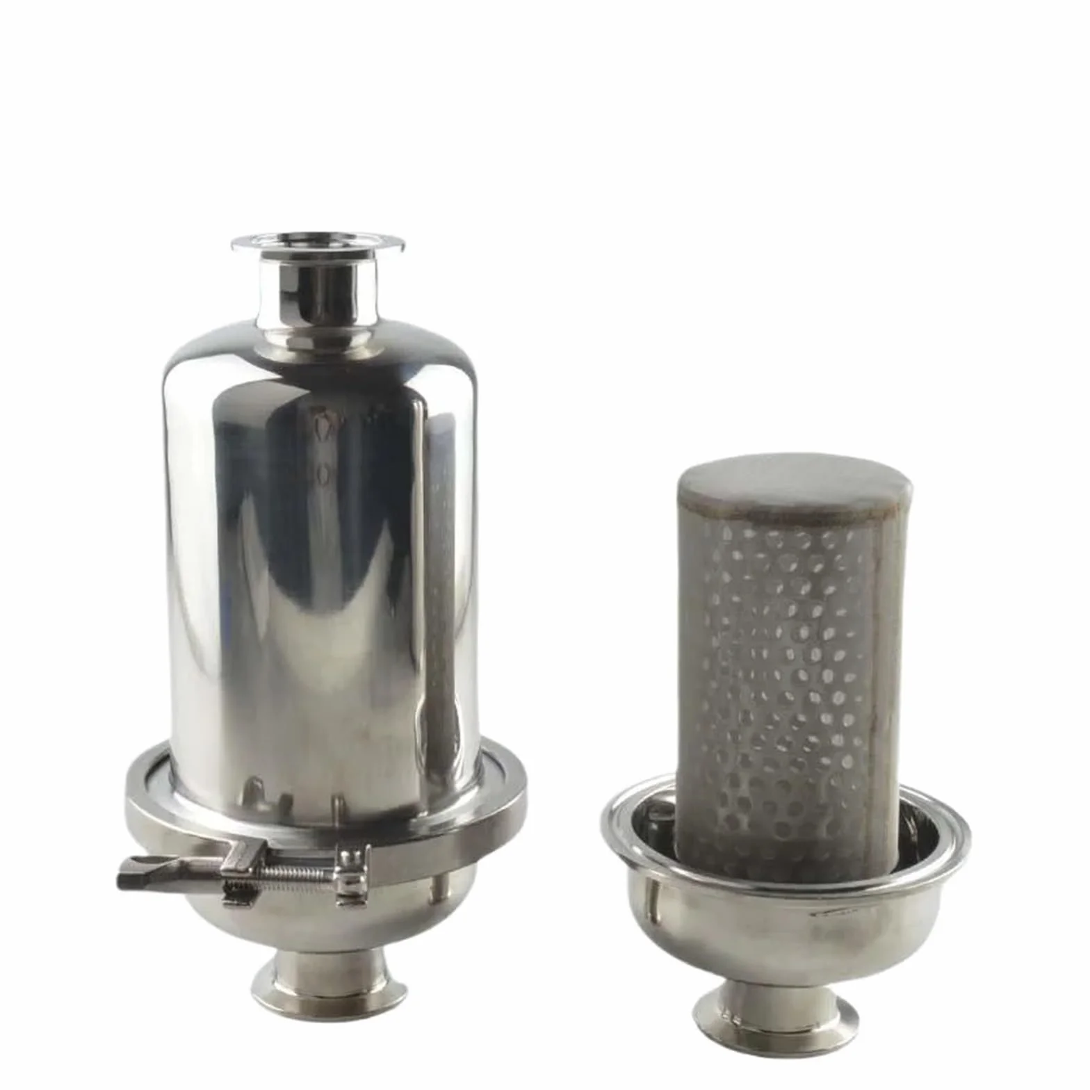 Zacisk próżniowy 5" L-265mm SUS 304 Filtr siatkowy ze stali nierdzewnej Homebrew(KF40,20 Mesh)