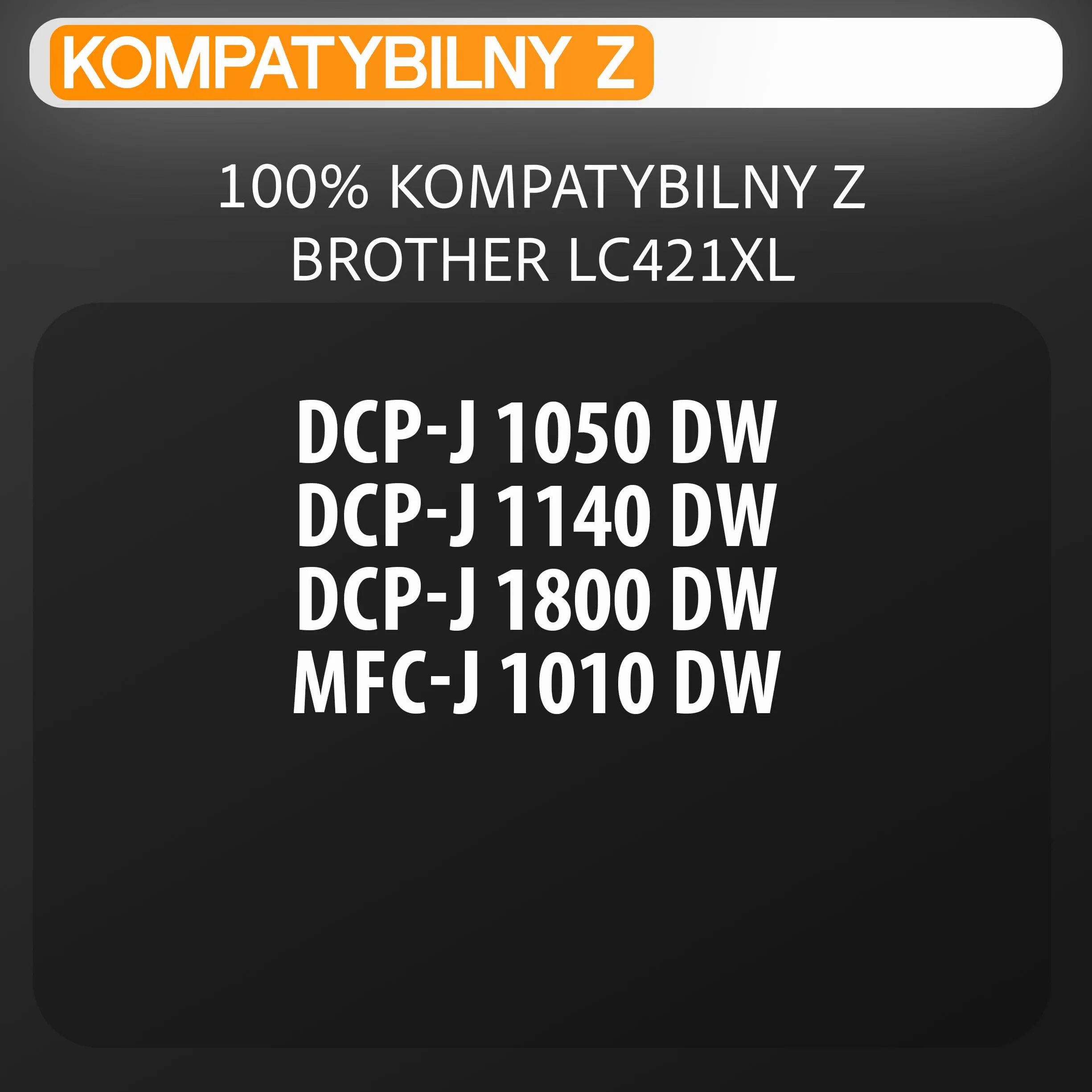 Supply Guy LC421XL Kartridże kompatybilne z Brother LC421 LC421VAL do DCP-J1050DW DCP-J1140DW MFC-J1010DW Multipack 8 Wkłady atramentowe