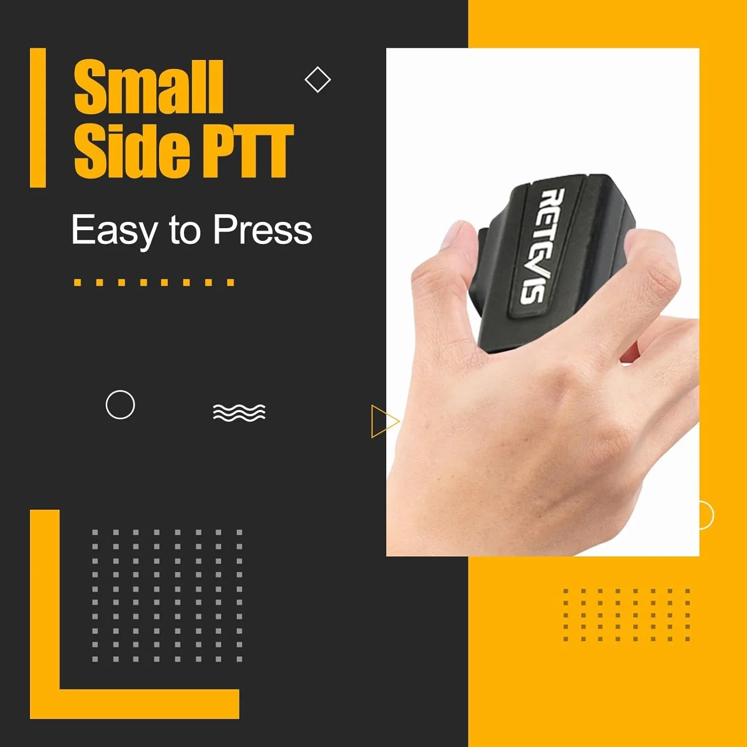 Retevis Słuchawka Walkie Talkie 1-pinowa 2,5 mm Zestaw Słuchawkowy z Mikrofonem Ukryta z Tubą Akustyczną PTT Kompatybilna RB648 RT649 RT649B RT649P 2 szt.