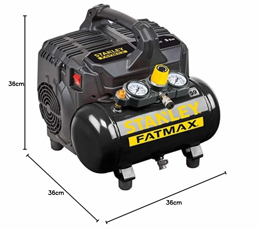 Stanley Fatmax Kompresor powietrza 8 bara 6 litrów 59dB DST 101/8/6 FMXCM00