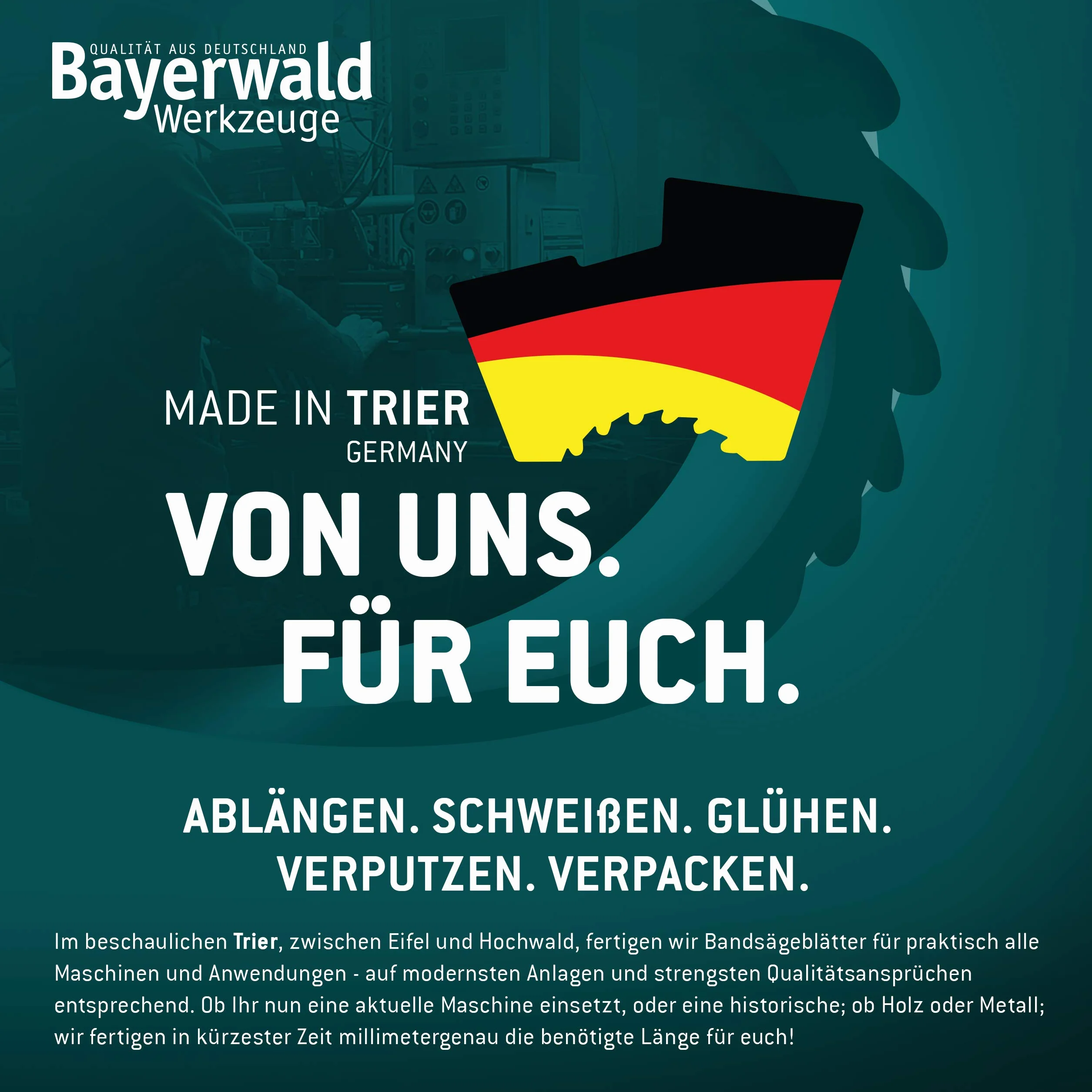 Bayerwald brzeszczot do piły taśmowej ze stali narzędziowej - 1425 x 6 x 0,36 x 6 / drewno, metale nieżelazne, tworzywo sztuczne, cienkie blachy/taśma do piły pasuje do Interkrenn BS 10