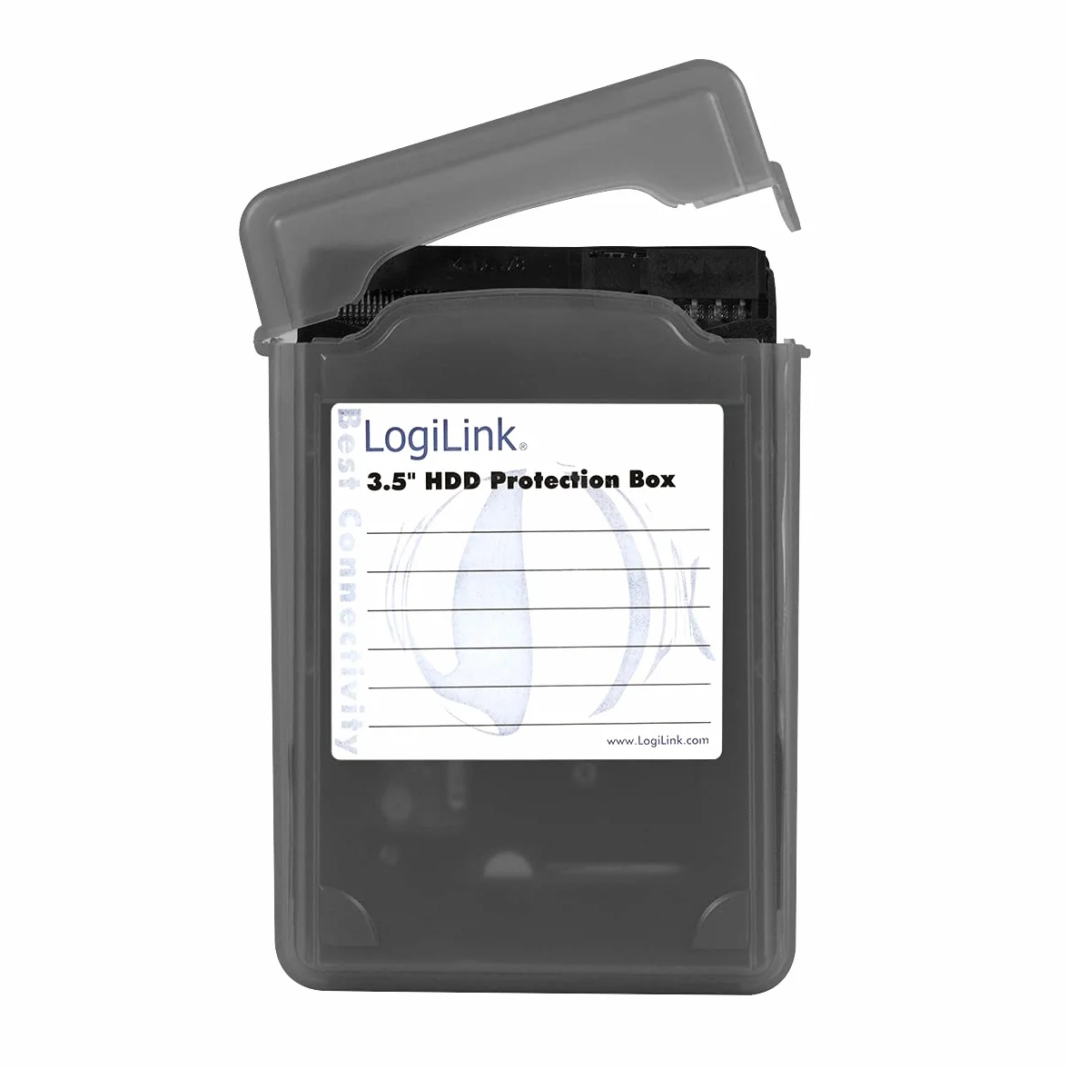 LogiLink UA0133 pokrowiec na dysk twardy 3,5 cala HDD czarny