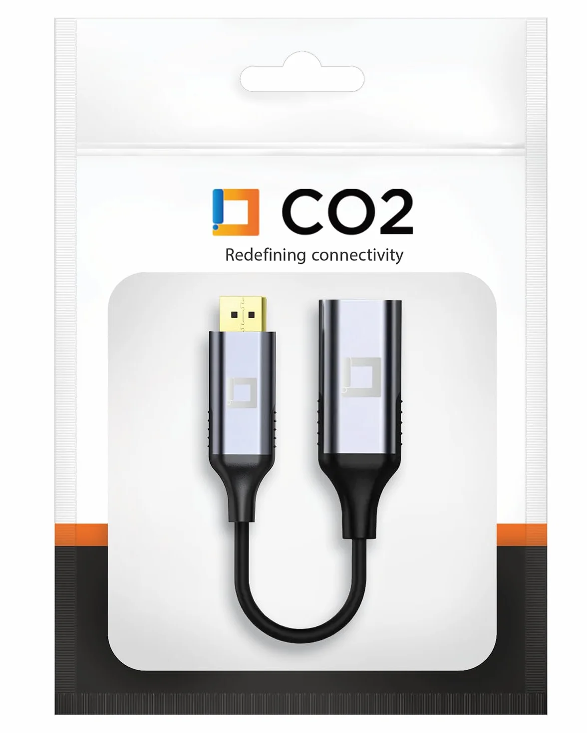 CO2 Adapter DisplayPort DP do HDMI 2.0 4K/60Hz 2K/240Hz Dynamic HDR DSC HDCP 2.2 18 Gb/s Aluminium Space Gray
