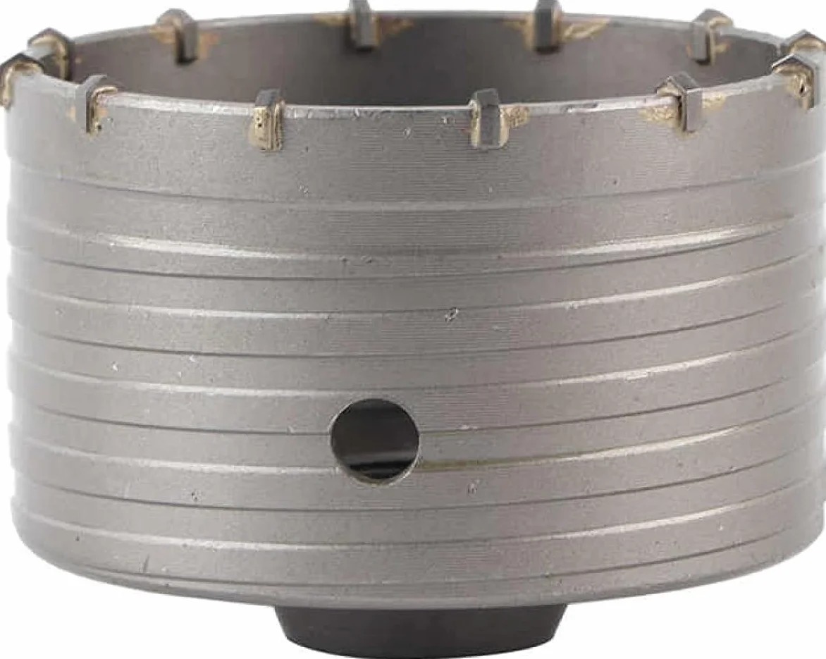 Piła do kubków betonowych Ø 160 mm korona Wiertarka sucha + adapter SDS PLUS + końcówka centrująca 8 x 110 mm (160 mm)