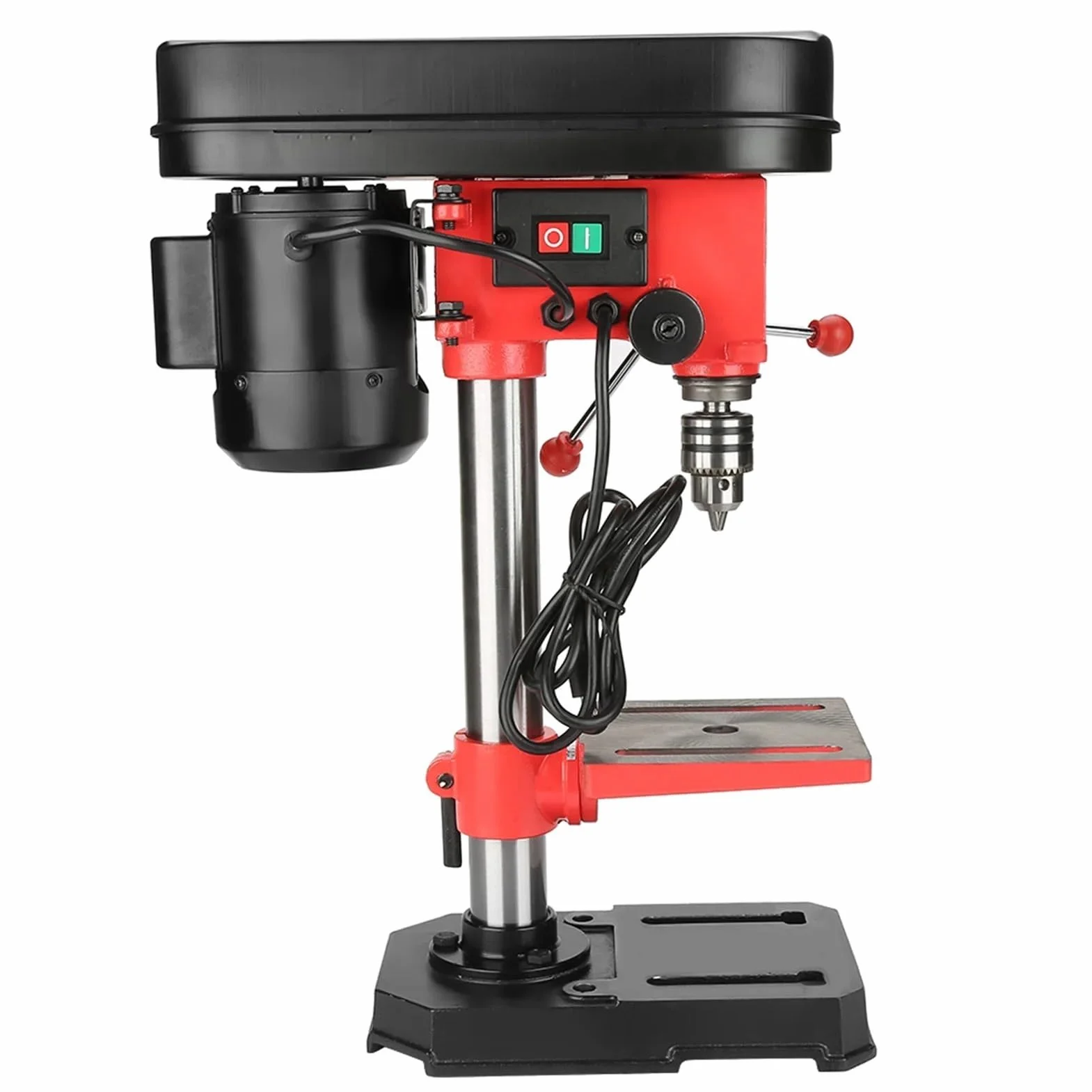 Wiertarka stołowa Wiertarka stołowa Maszyna do wiertarki stołowej Stojak do prasy stołowej Montowany na stole warsztatowym 350 W 5 prędkości 50 mm Narzędzie do naprawy stołu warsztatowego