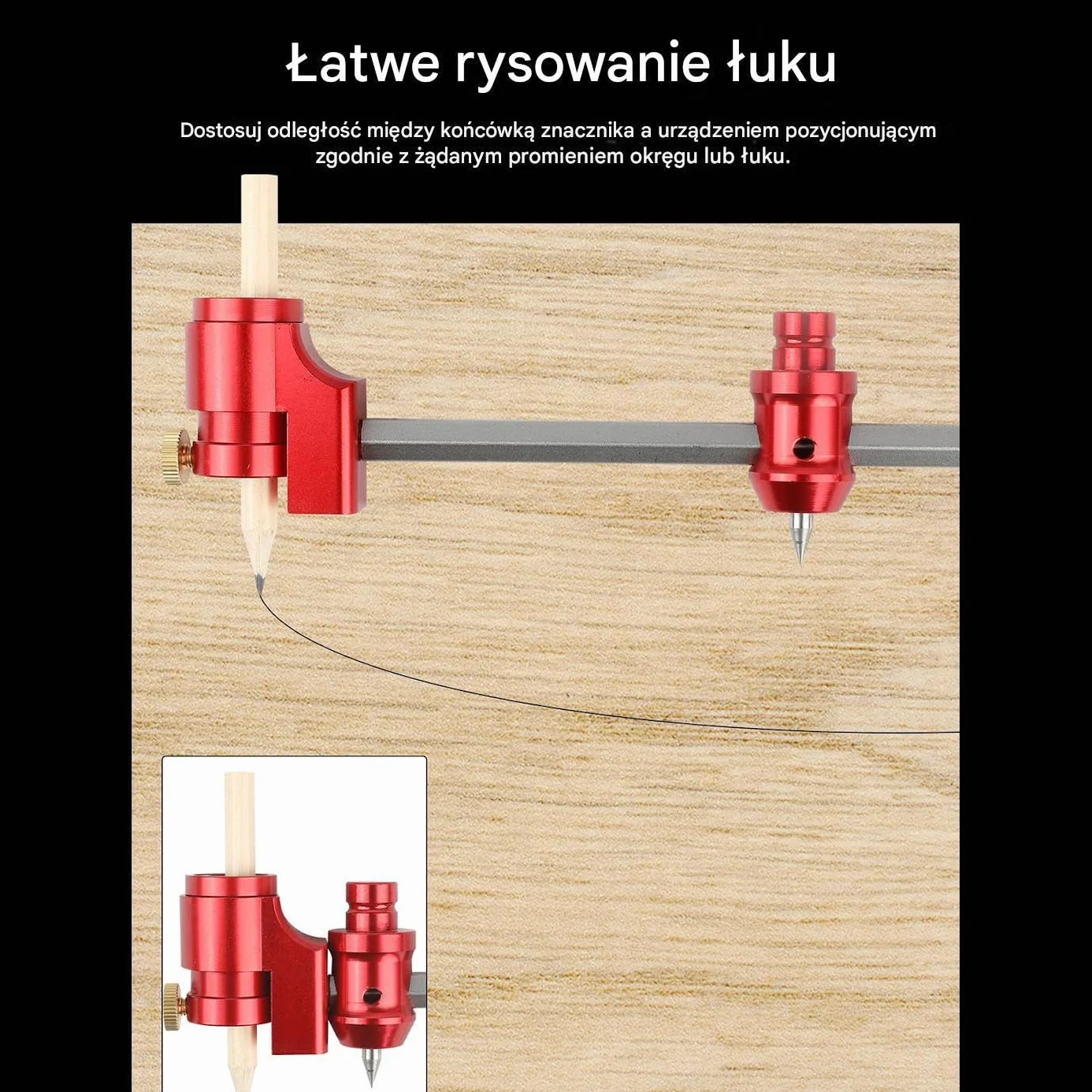 Zestaw Linijek Do Obróbki Drewna Regulowana Wysoka Precyzja | Narzędzie Do Prostego Znakowania Z Linijką Stolarską Dla Renowacji Budowy Produkcji Mebli Fachowców Początkujących Stolarzy