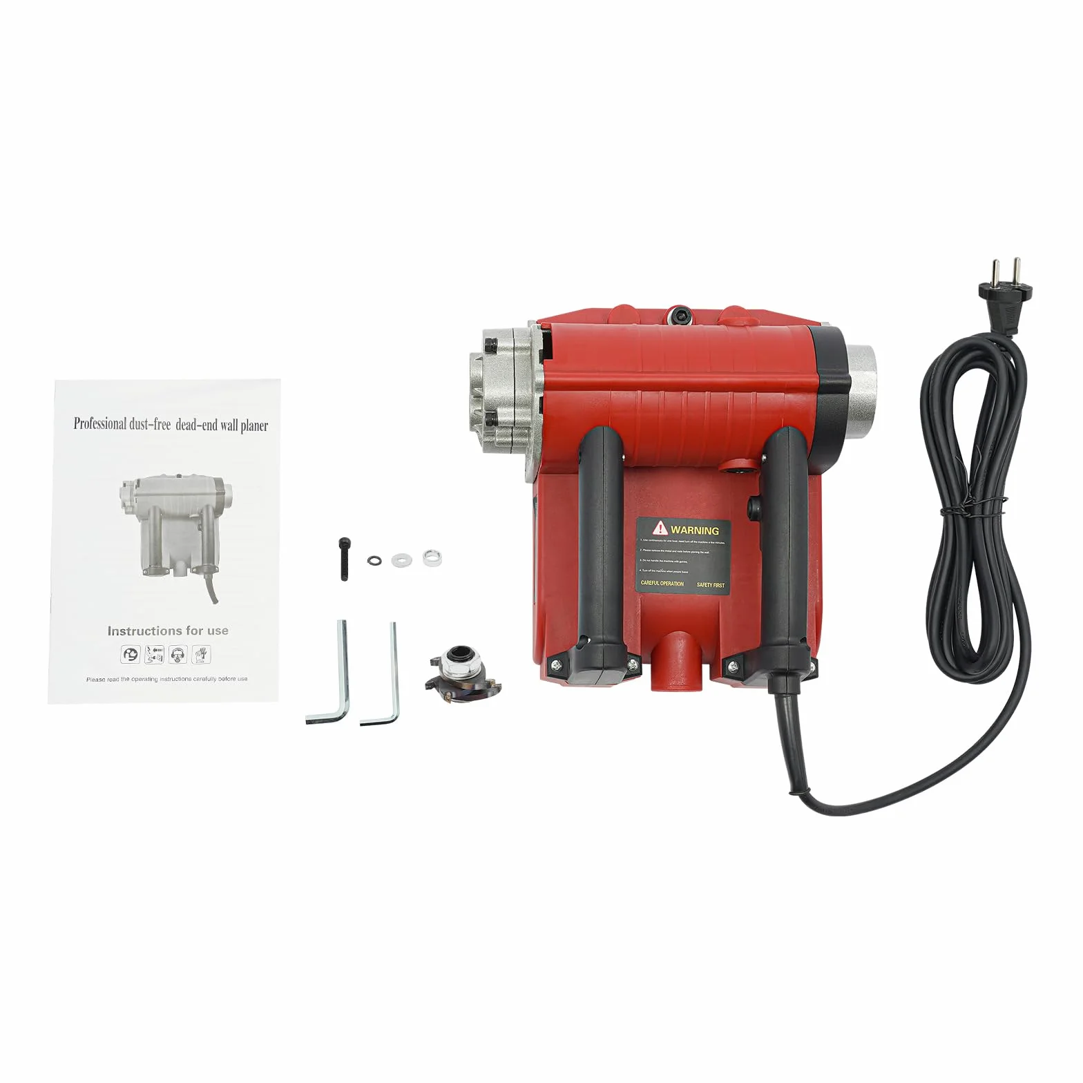 Elektryczna strugarka ścienna, strug elektryczny, strug ręczny 4580 W, 3500 obr./min, przenośna strug elektryczny, regulowana głębokość cięcia 1-4 mm, frezarka do betonu
