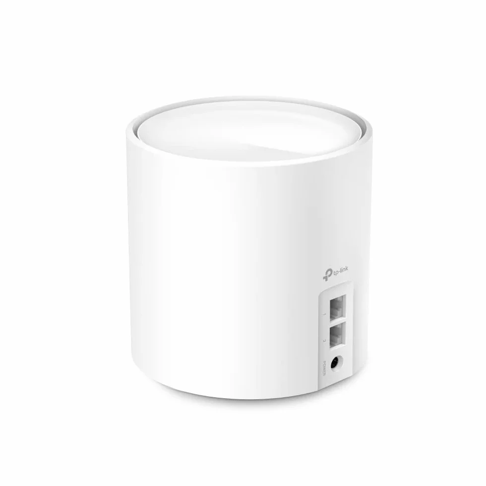 TP-Link Deco WiFi 6 Mesh AX 5400Mbps Deco X60(1-Pack) V3.2, system WiFi 6 dla całego domu, pokrycie 270㎡, łatwa instalacja, kontrola rodzicielska, kompatybilna ze wszystkimi światłowodowymi pudełkami