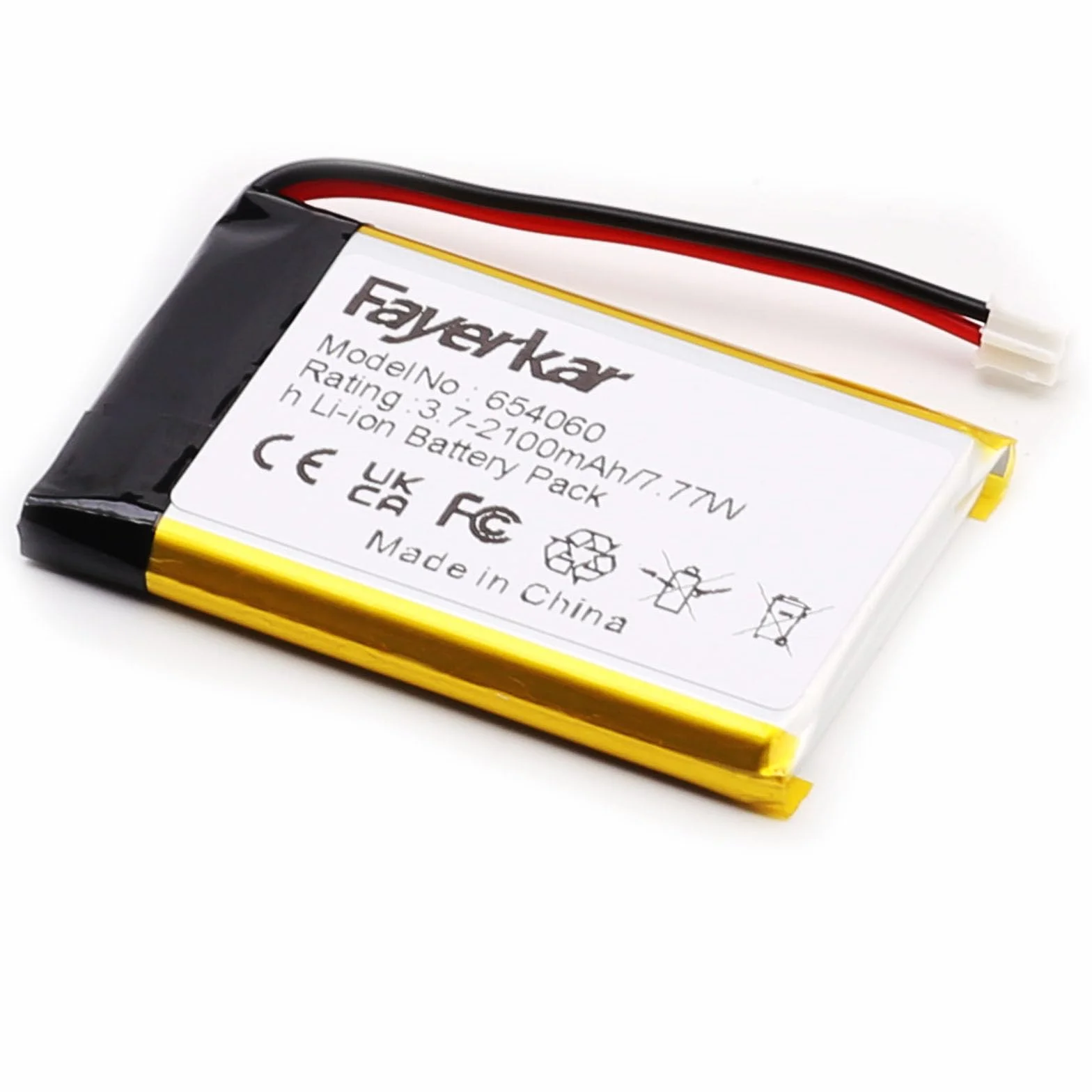 Bateria litowo-jonowo-polimerowa 3,7 V 2100 mAh 654060 (704060) zamiennik do urządzeń elektronicznych DIY