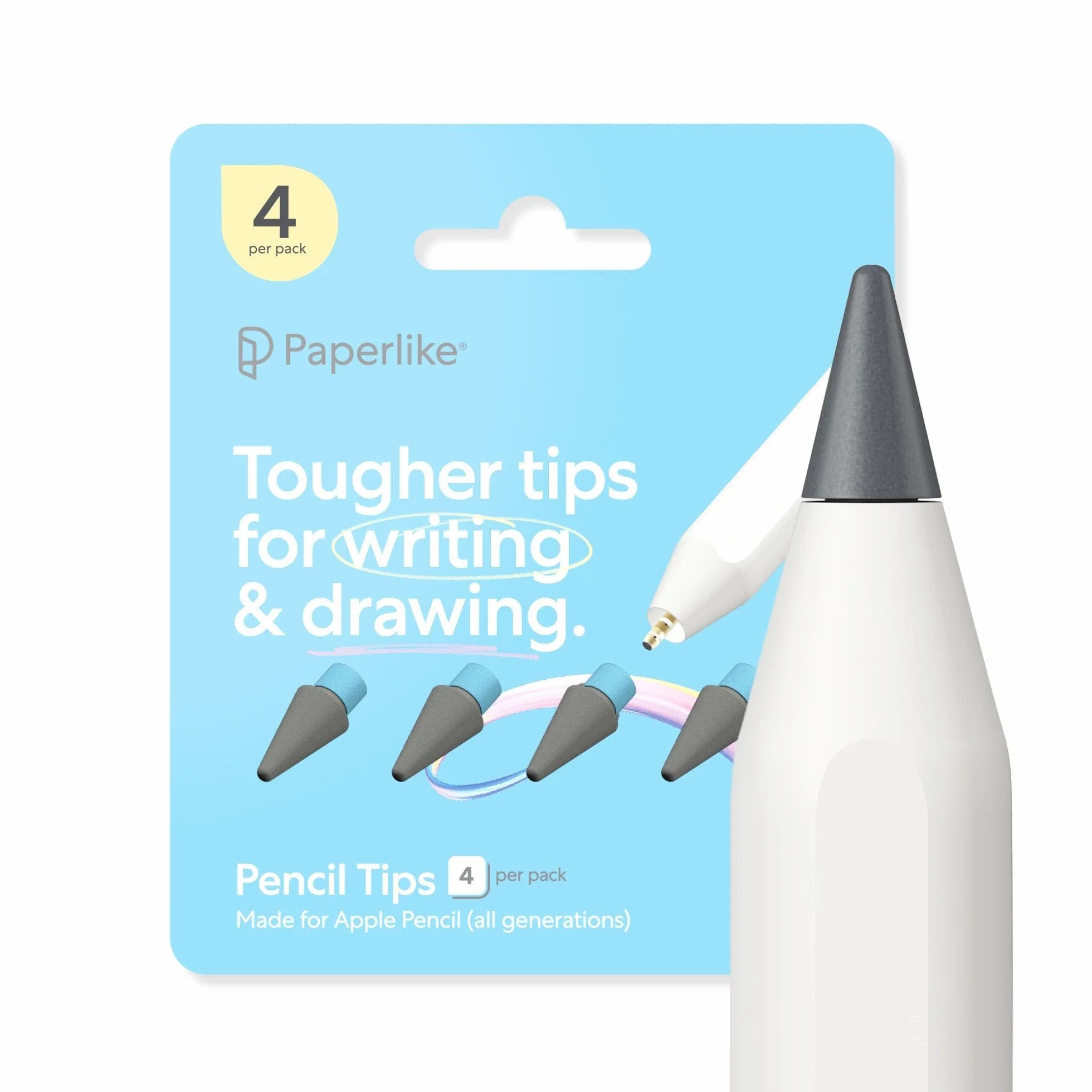 Paperlike® Pencil Tips 4x do Apple Pencil 1. i 2. gen. USB-C Pro