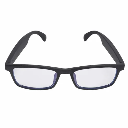 Inteligentne okulary Bluetooth, inteligentne okulary z filtrem światła niebieskiego, inteligentne okulary z otwartym dźwiękiem w uszach z mikrofonem, asystent dotykowy i głosowy, kompatybilne z muzyką