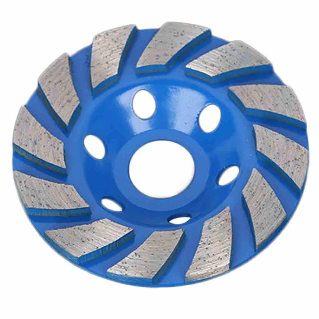 Diamentowe ściernice garnkowe, diamentowe elektronarzędzia do szlifowania 4" 100 mm Diamentowa tarcza szlifierska w kształcie misy, beton, granit, kamień, tarcza ceramiczna(Blue)