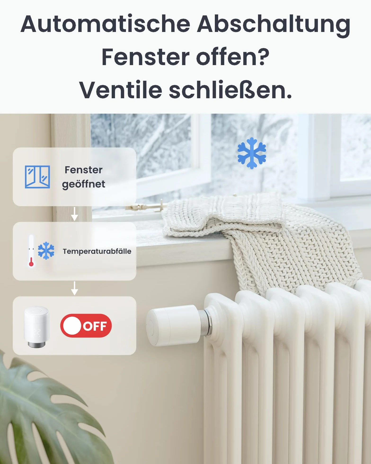 SwitchBot Inteligentny termostat do grzejnika, Bluetooth z funkcją rozpraszania aplikacji i planowaniem czasu, oszczędność energii, łatwa instalacja, kompatybilny z Alexa, Apple Home&Google Home