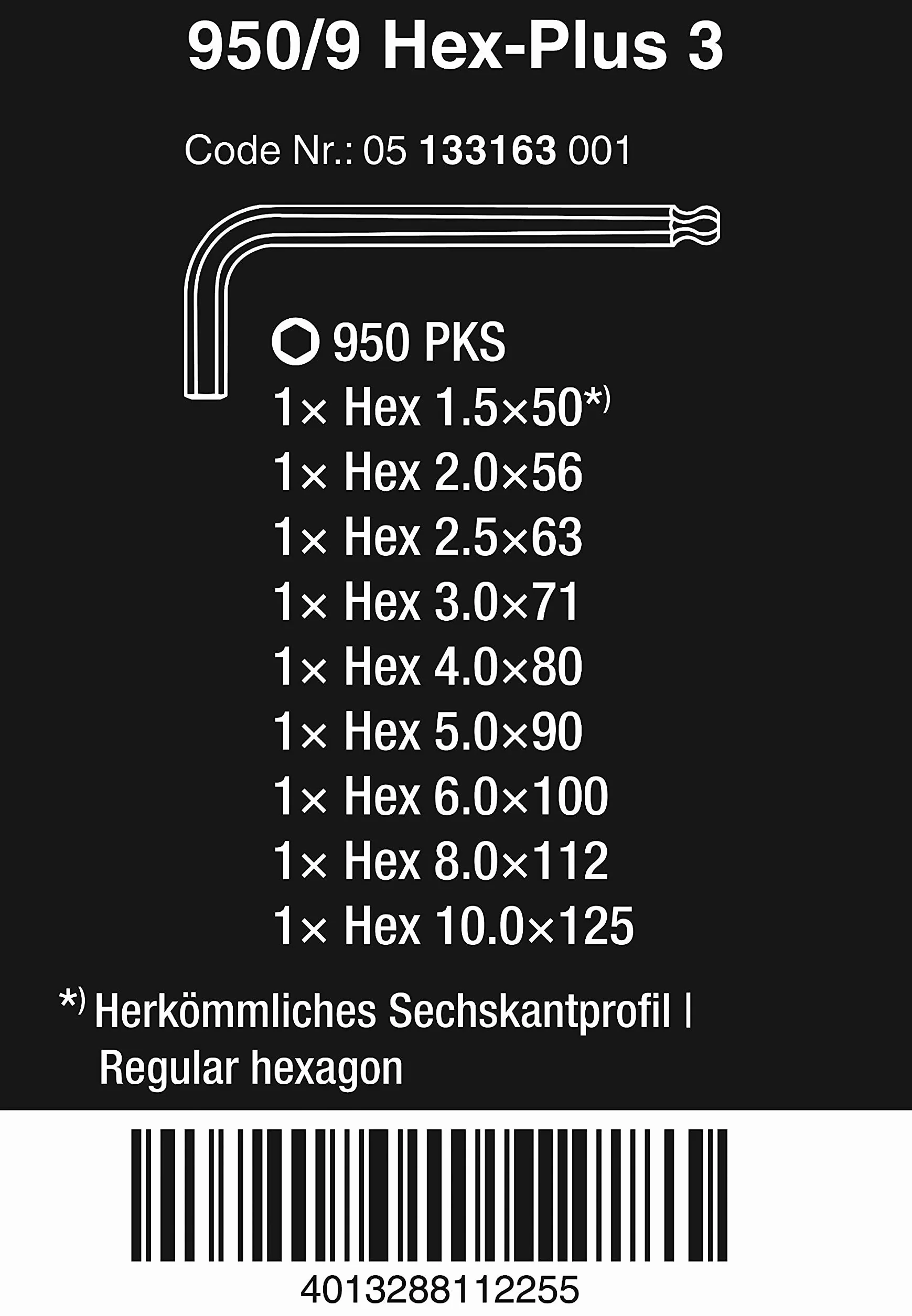 950/9 Hex-Plus 3
