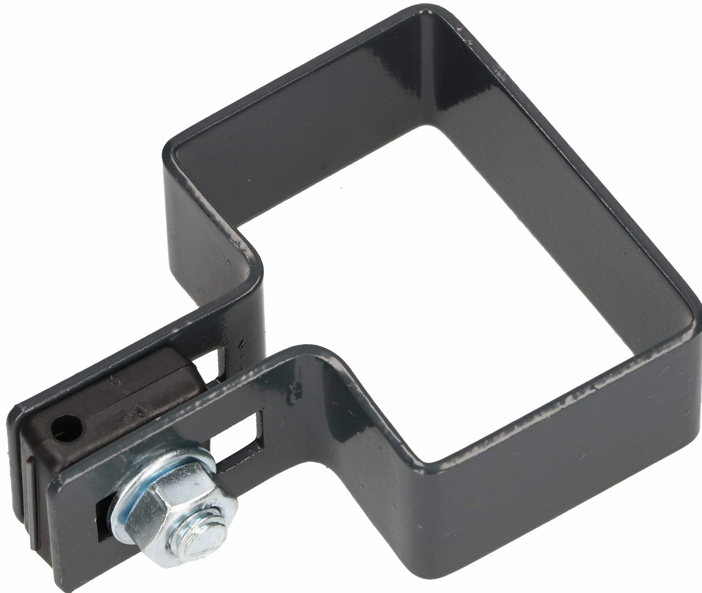 KOTARBAU® Zaciski końcowe prostokątne 60x40mm Zacisk do ogrodzenia dla słupków Kolor Mocowanie siatek kratowych, antracytowy, 60x40mm, Ogród
