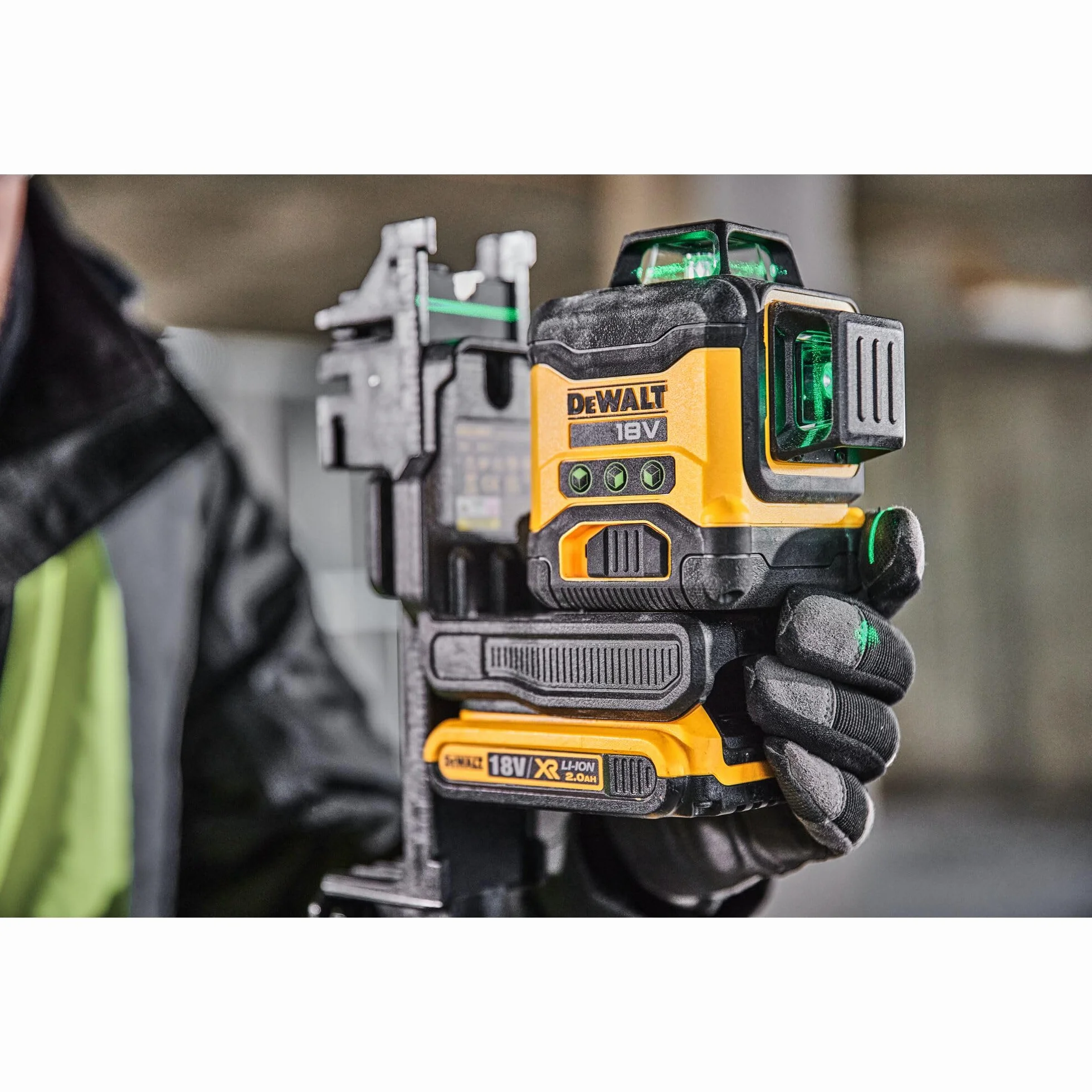 DEWALT DCLE34031N-XJ 18v Compact 3x360 zielony laser - gołe urządzenie