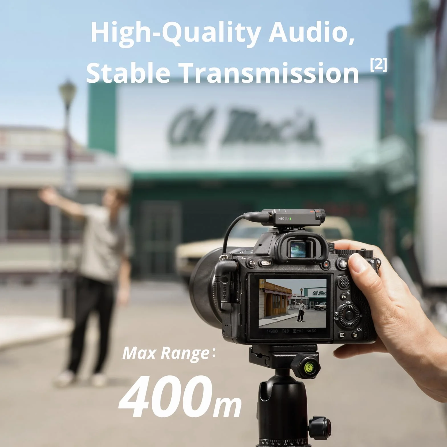 DJI Mini Mikrofon Bezprzewodowy 2 TX + 1 RX HQ Audio Redukcja Szumów 48h