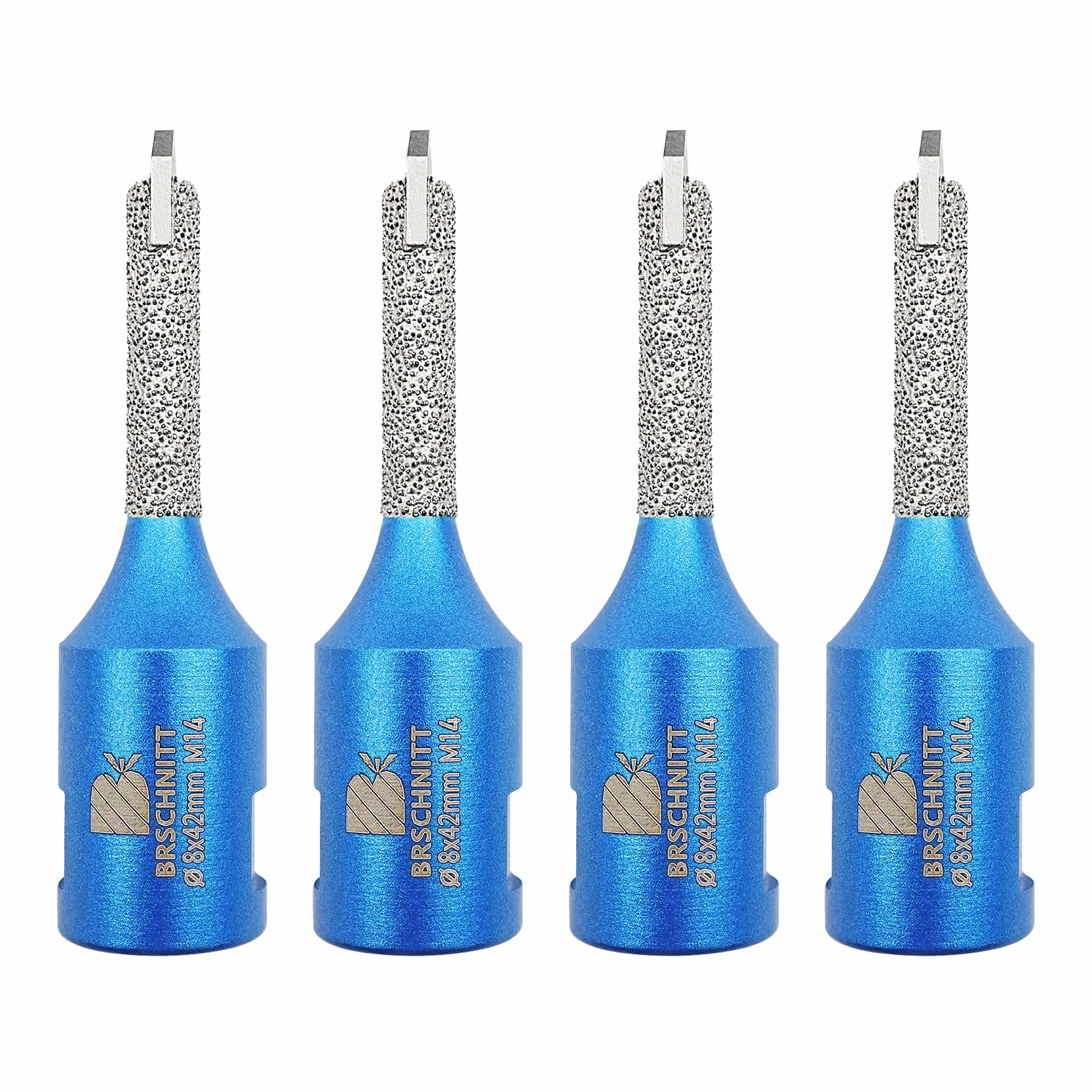 Mörtel Hakenbohrer Mit Hartmetallspitze Diament 8 x 42 mm - 4 sztuki diamentowej fugenfräser do Mauerwerk, Mörtelentfernung, Mauerwerk, Stein, Beton.