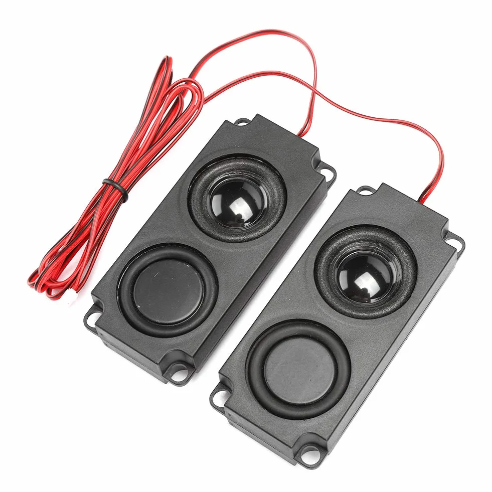 Głośnik Przenośny 5W 8Ω ABS Czarny z Ciężkim Basem 40mm Magnetyczny Podwójny