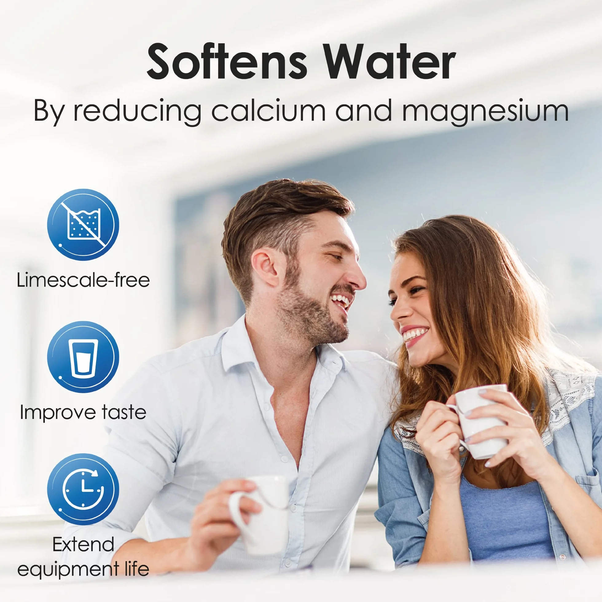 Waterdrop RO System Filtracji Wody z Odwróconą Osmozą, 2271 Litrów, Czysty do Odpływu 2:1, Bezzbiornikowy, Inteligentny Panel, Kompozytowy Wielostopniowy, Atest FCC, USA Tech, Kran na Bazie Szczotkowanego Niklu, WD-G2P600-W