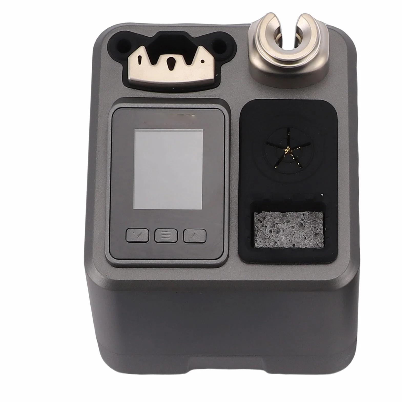 Gugxiom Stacja Lutownicza o Mocy 120 W, Cyfrowa Stacja Lutownicza LCD z funkcją Automatycznego Uśpienia, Antystatyczna Kontrola Temperatury PID, Wbudowany Transformator do Precyzyjnych (wtyczka UE)