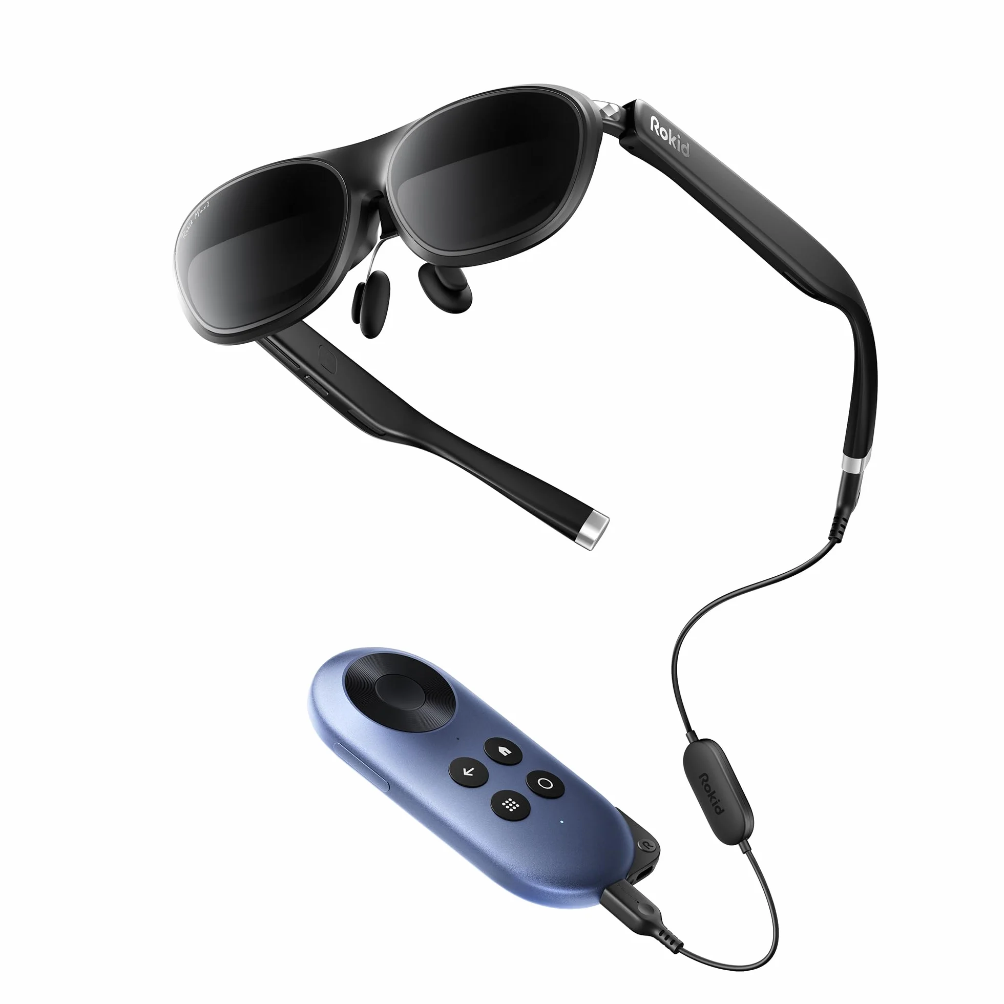 Rokid Joy 2 Max 2 AR okulary czarne 215" wyświetlacz 50° FOV 600 nitów