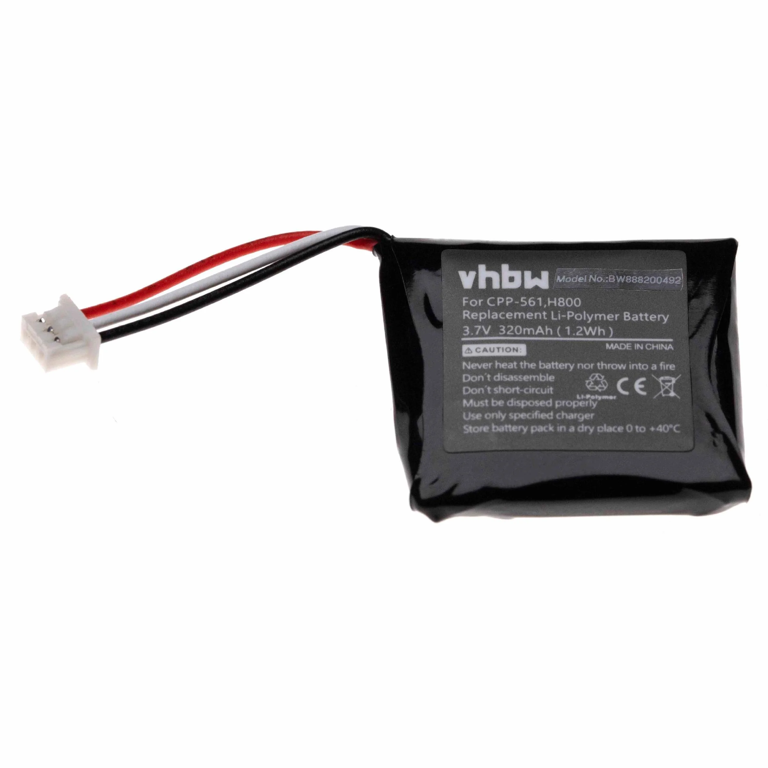 vhbw Akumulator zastępczy do Logitech 533-000067 320 mAh 3,7 V litowo-polimerowy