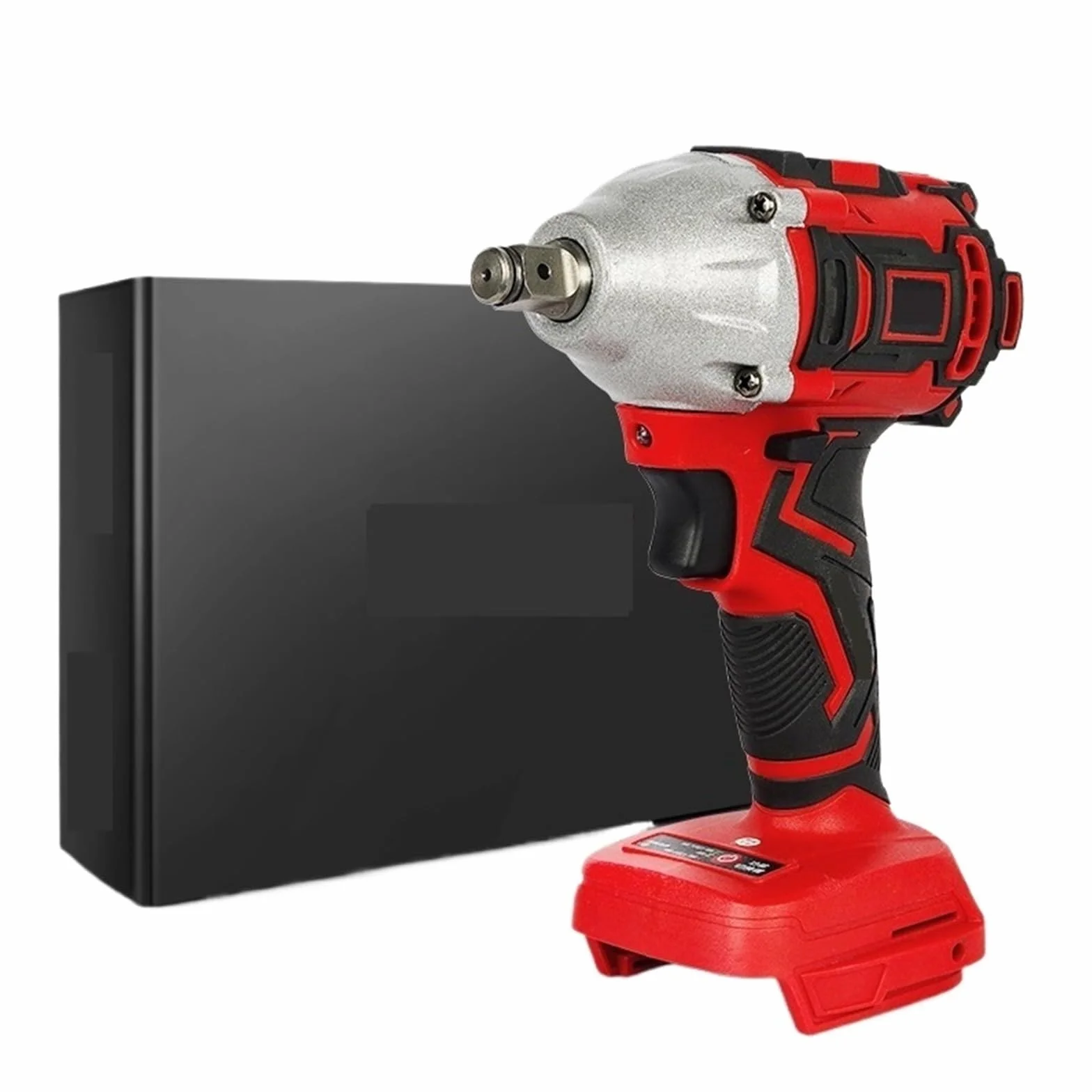 Wkrętarka Udarowa Bezszczotkowy Elektryczny Klucz Udarowy Akumulatorowy Klucz Udarowy 1/2 Cala Elektronarzędzia Kompatybilne Z Akumulatorem 18 V(Red)
