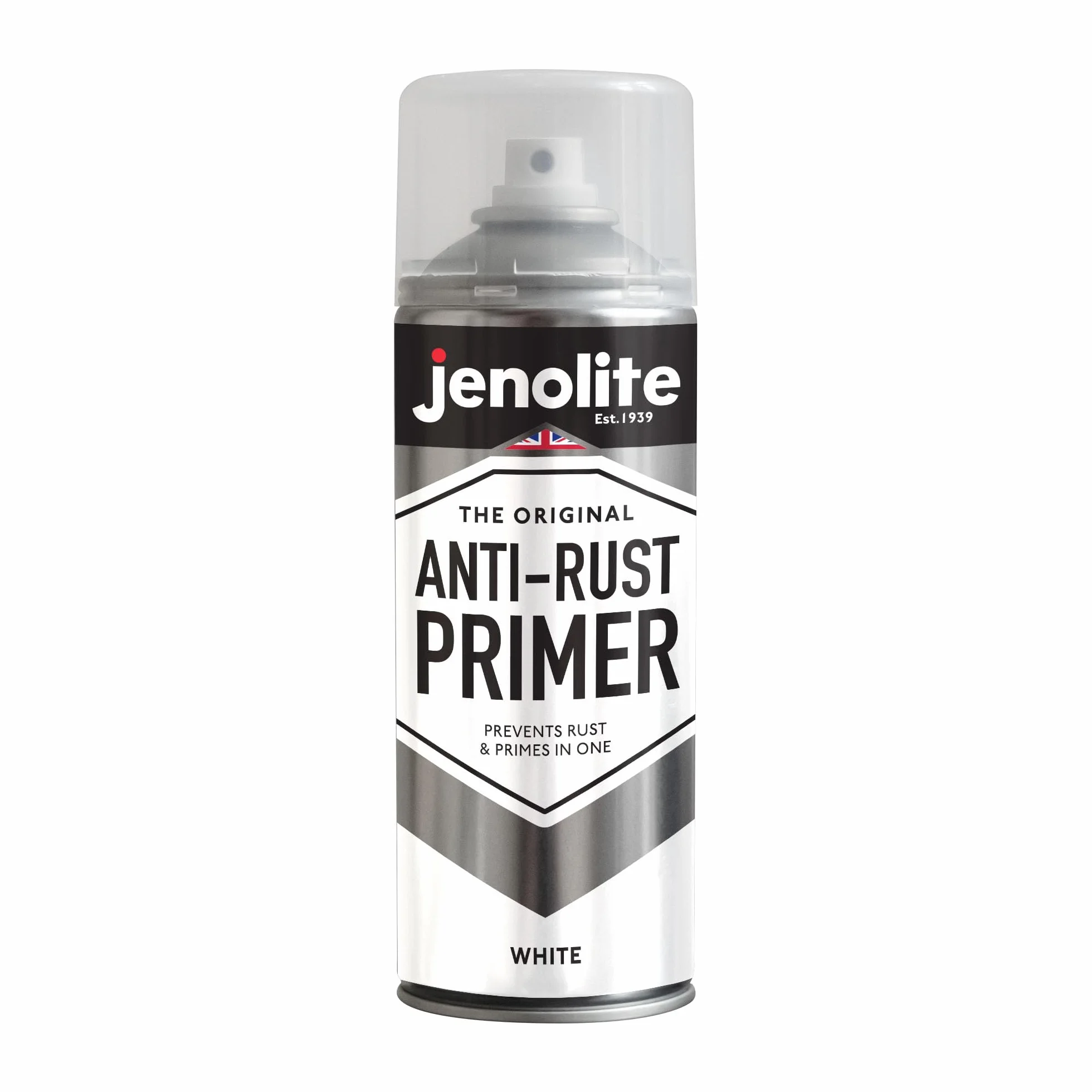 JENOLITE Antyrdzawny podkład aerozol - biały - 400 ml (wysoka wydajność ochrona przed rdzą i korozją)