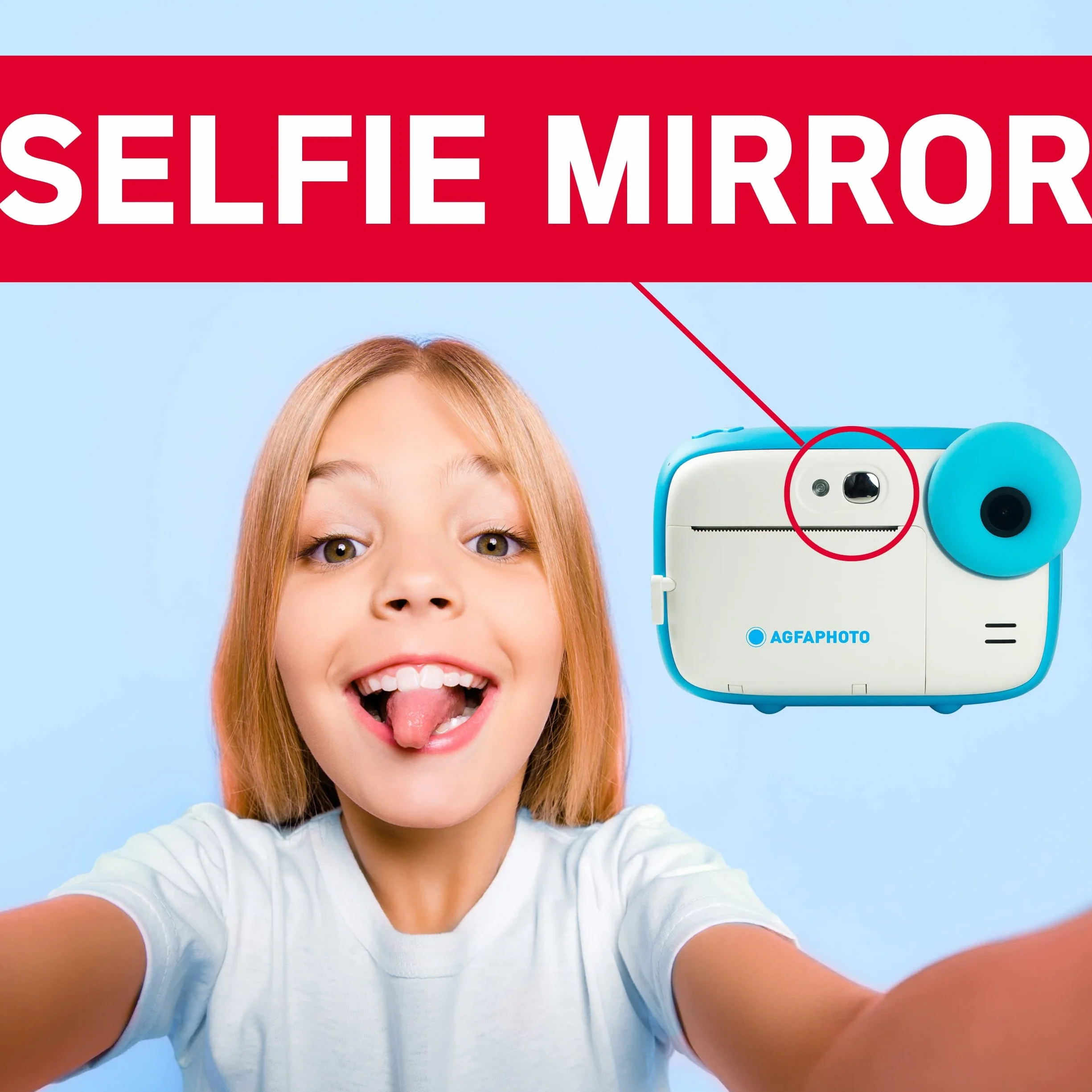 AgfaPhoto Realikids Instant Cam Blue