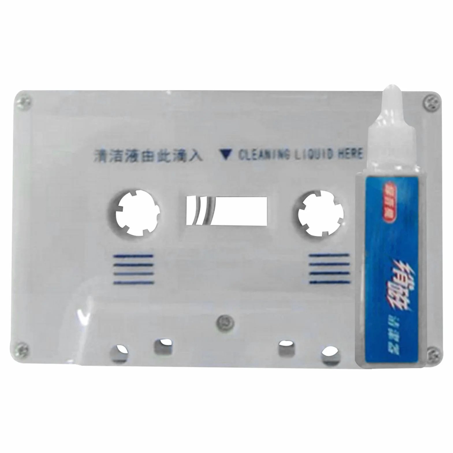 Zestaw do czyszczenia taśmy - taśmy VHS odpowiednie dla odtwarzaczy VHS | Przenośne kasety Virgin | Konserwacja głowicy kasety VHS | Czytnik kasetowy VHS do telewizji domowej, podróży, odtwarzaczy D