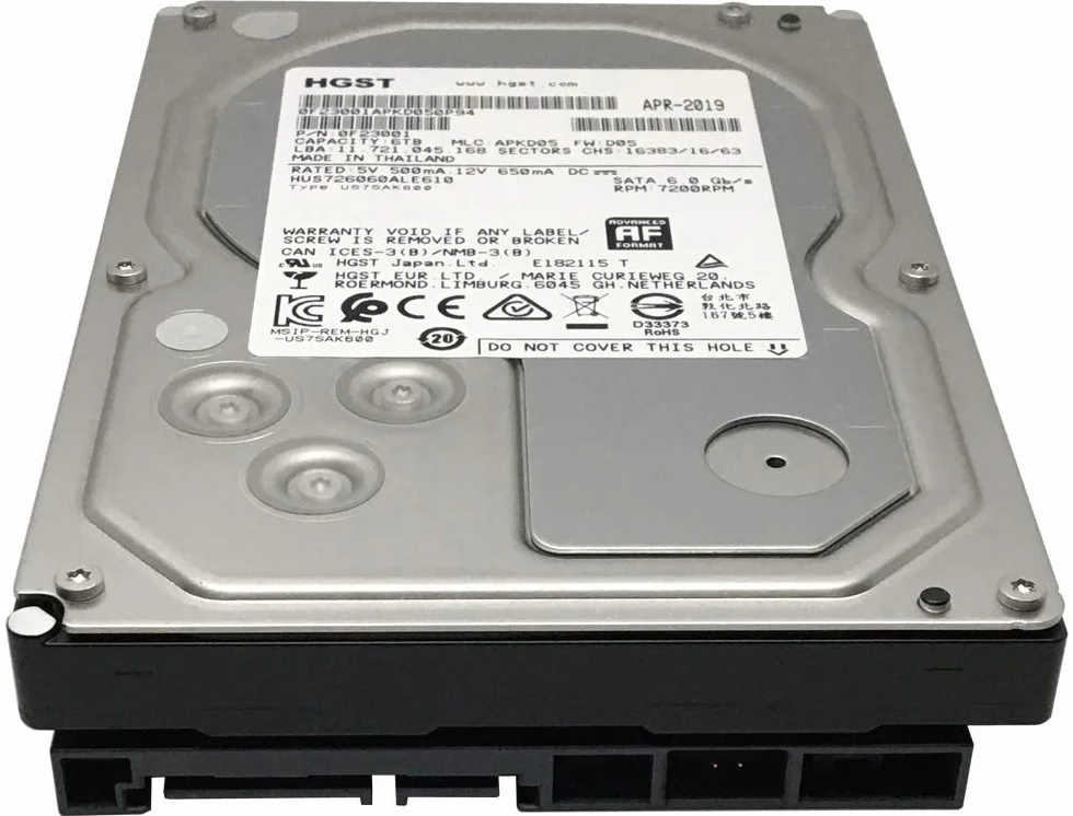 HGST Ultrastar 7K6000 HUS726060ALE610 6TB 7200 RPM 128MB cache SATA 6.0 Gbps dysk twardy