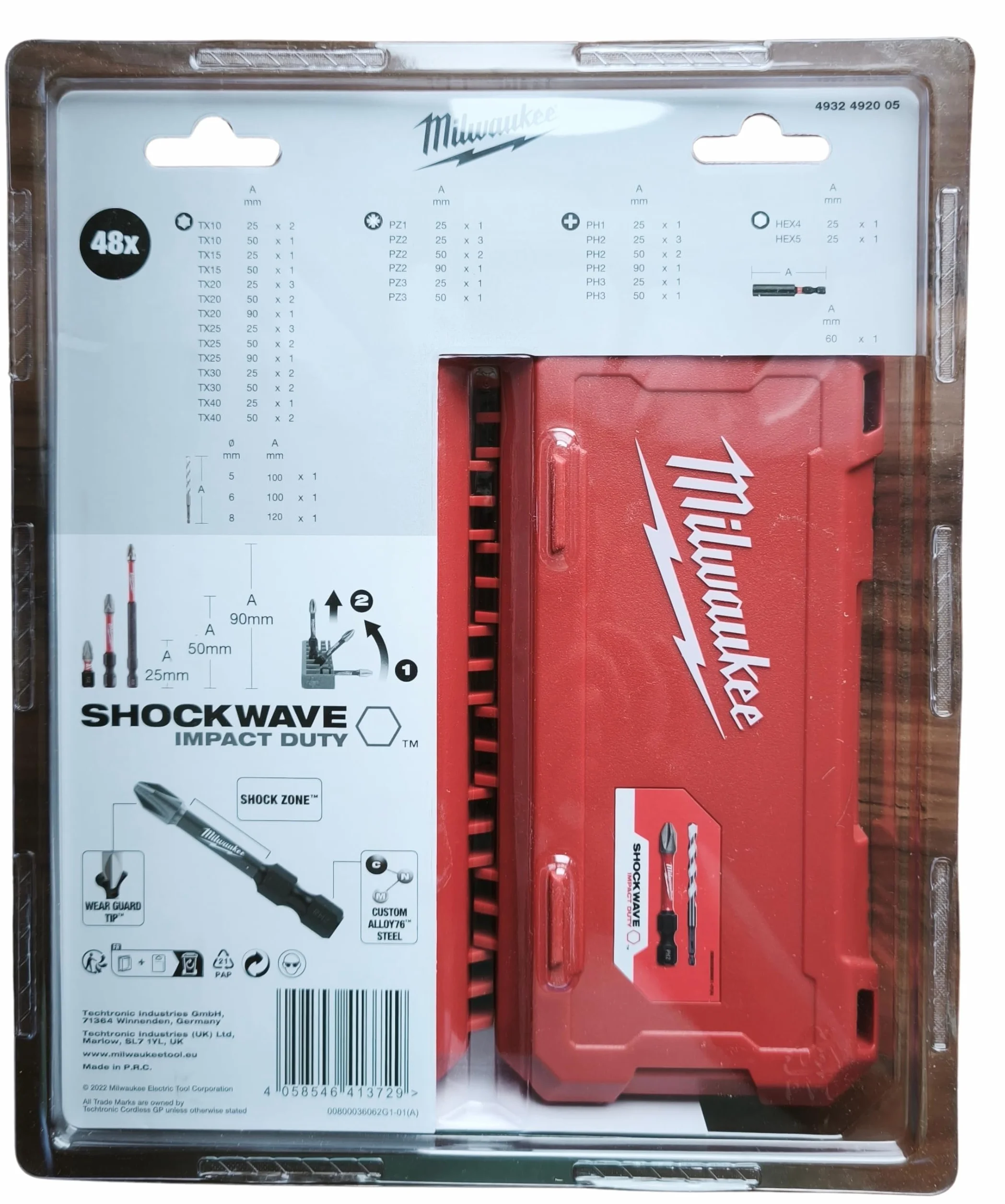 Milwaukee Zestaw bitów do wkrętaków 4932492005 25, 50, 90 mm