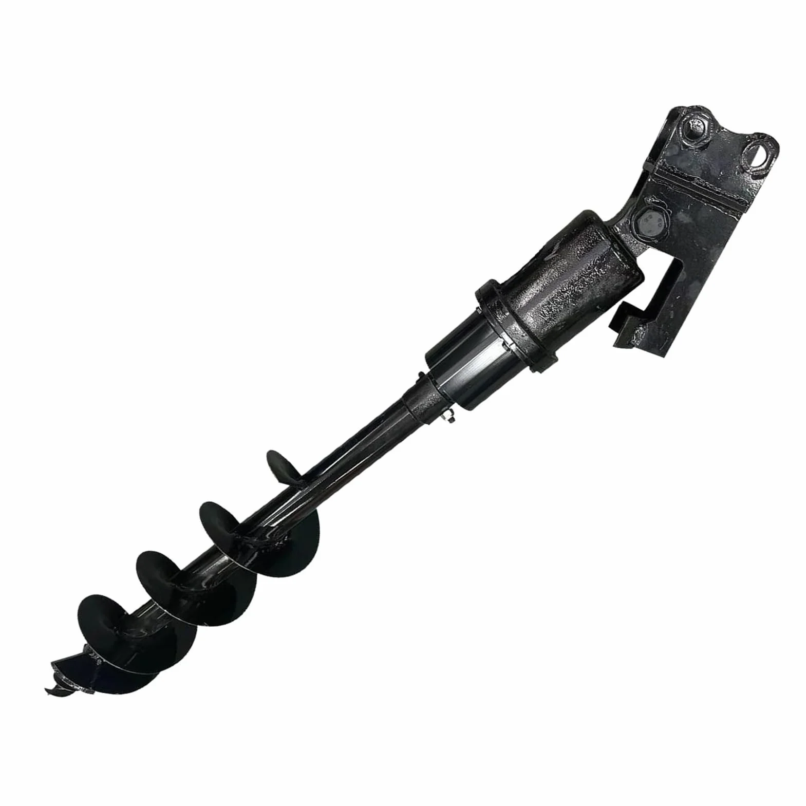 FILFEEL Wiertarka ślimakowa Maszynowa – 200 Mm świder ze Stali Manganowej Świder do Gleby i Piasku – Hydrauliczna Przystawka do Wiercenia Pali o Długości 70 Cm Kompatybilna z Koparkami Kompaktowymi
