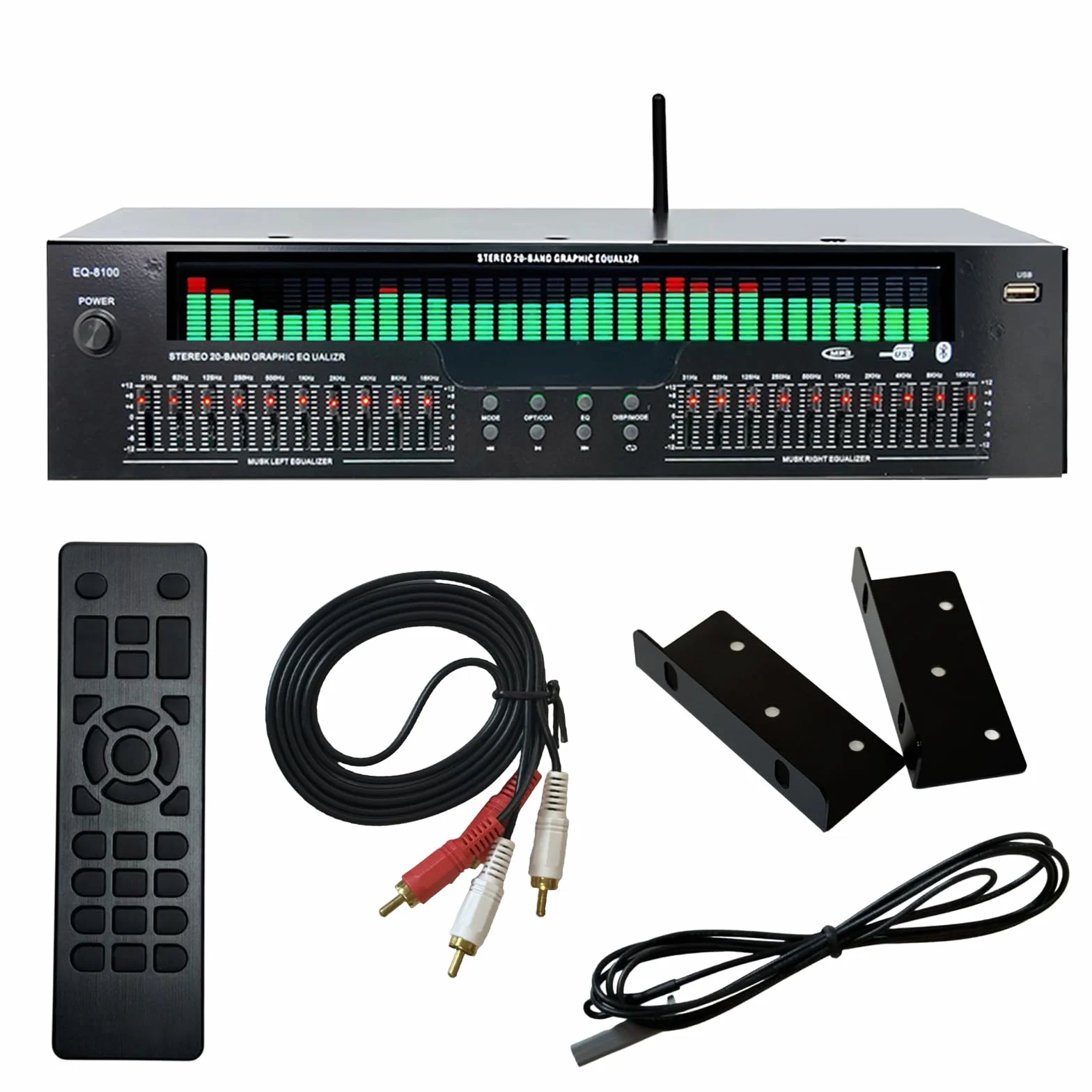 Cyfrowy Korektor Graficzny 31 Pasmowy Equalizer Profesjonalny Procesor Audio LED