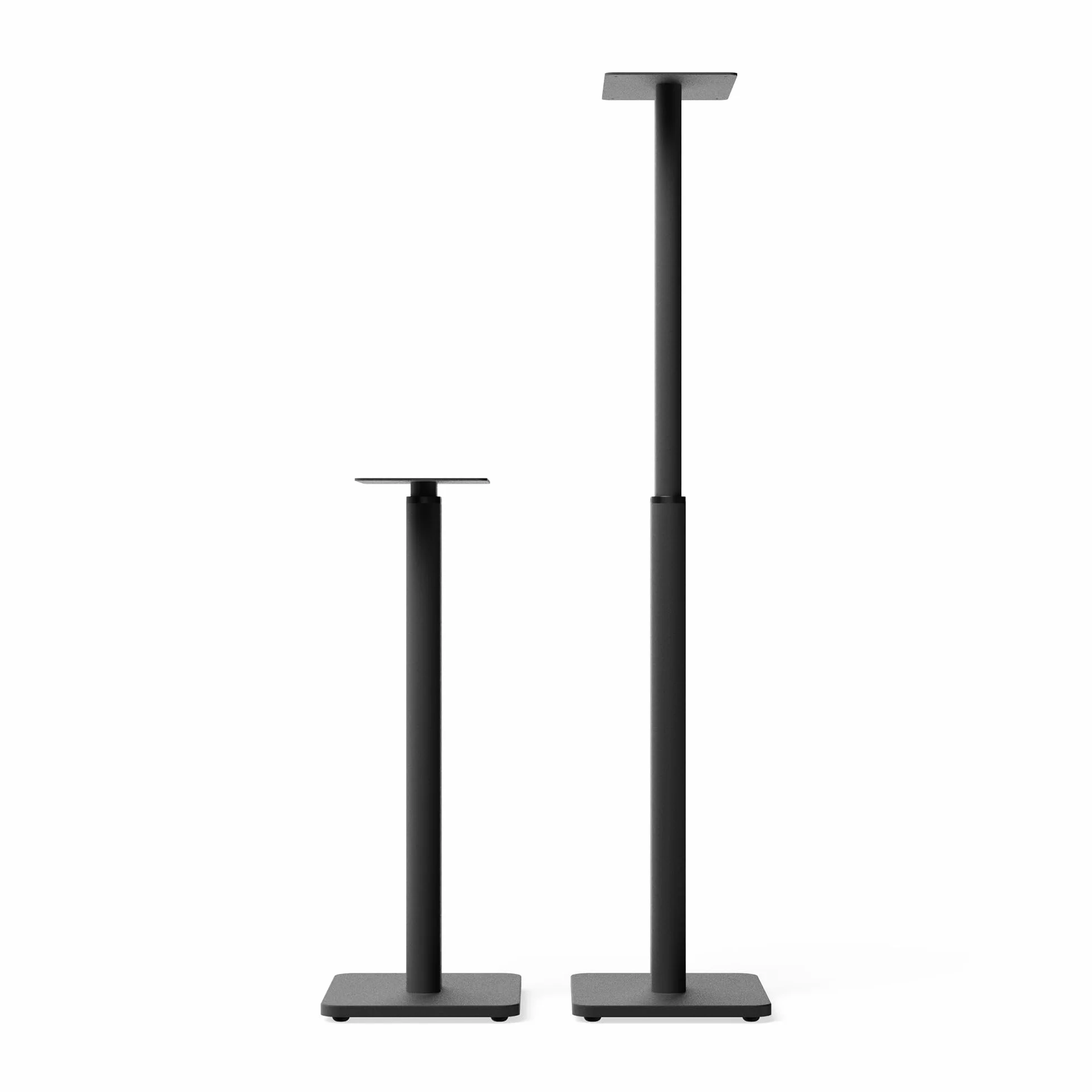 Kanto SPH Uniwersalne stojaki na głośniki podłogowe z regulacją wysokości, do głośników półkowych do 13,6 kg, regulacja wysokości 61 cm - 106 cm, wewnętrzne zarządzanie kablami, para, czarne
