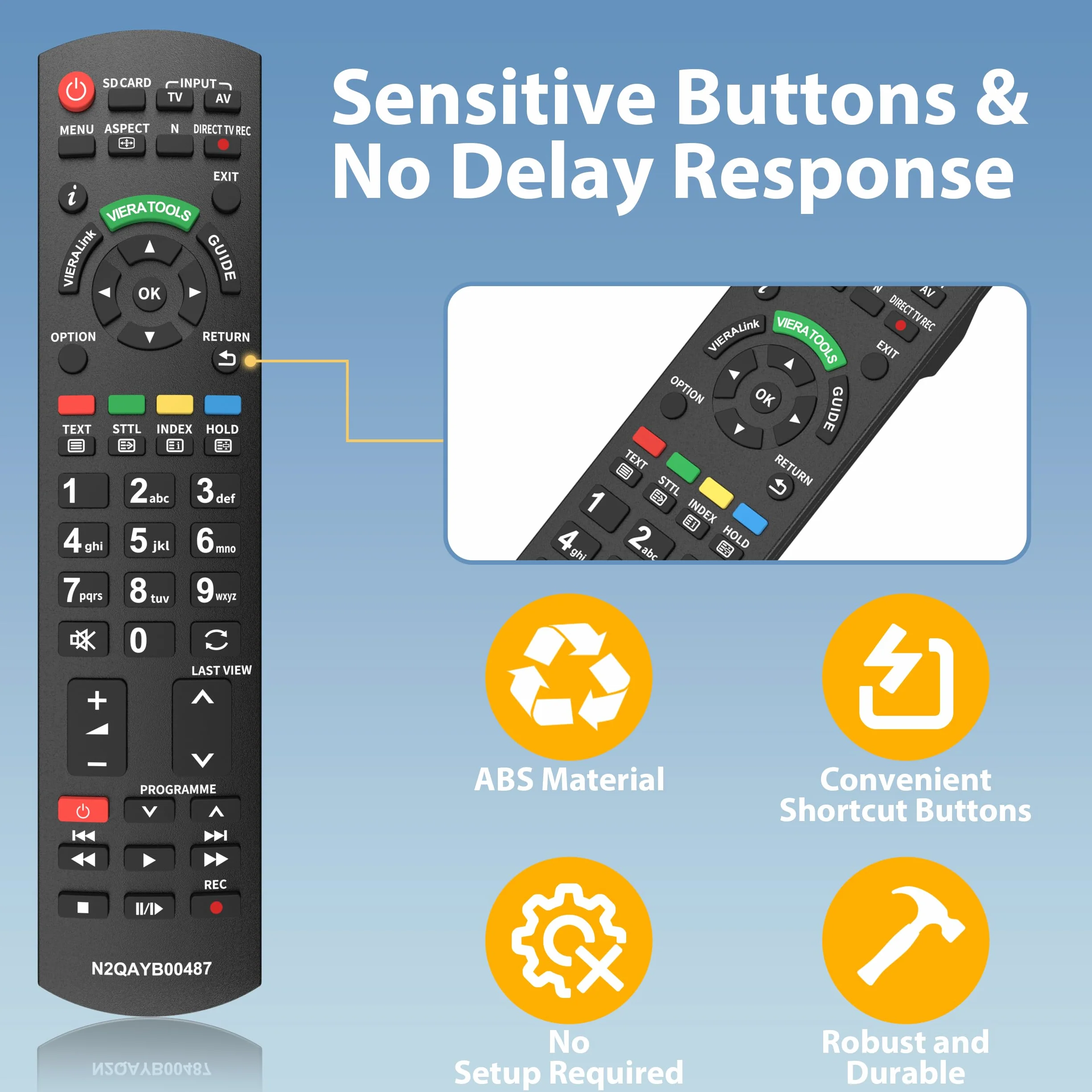 Zamiennik pilota Panasonic TV N2QAYB000487