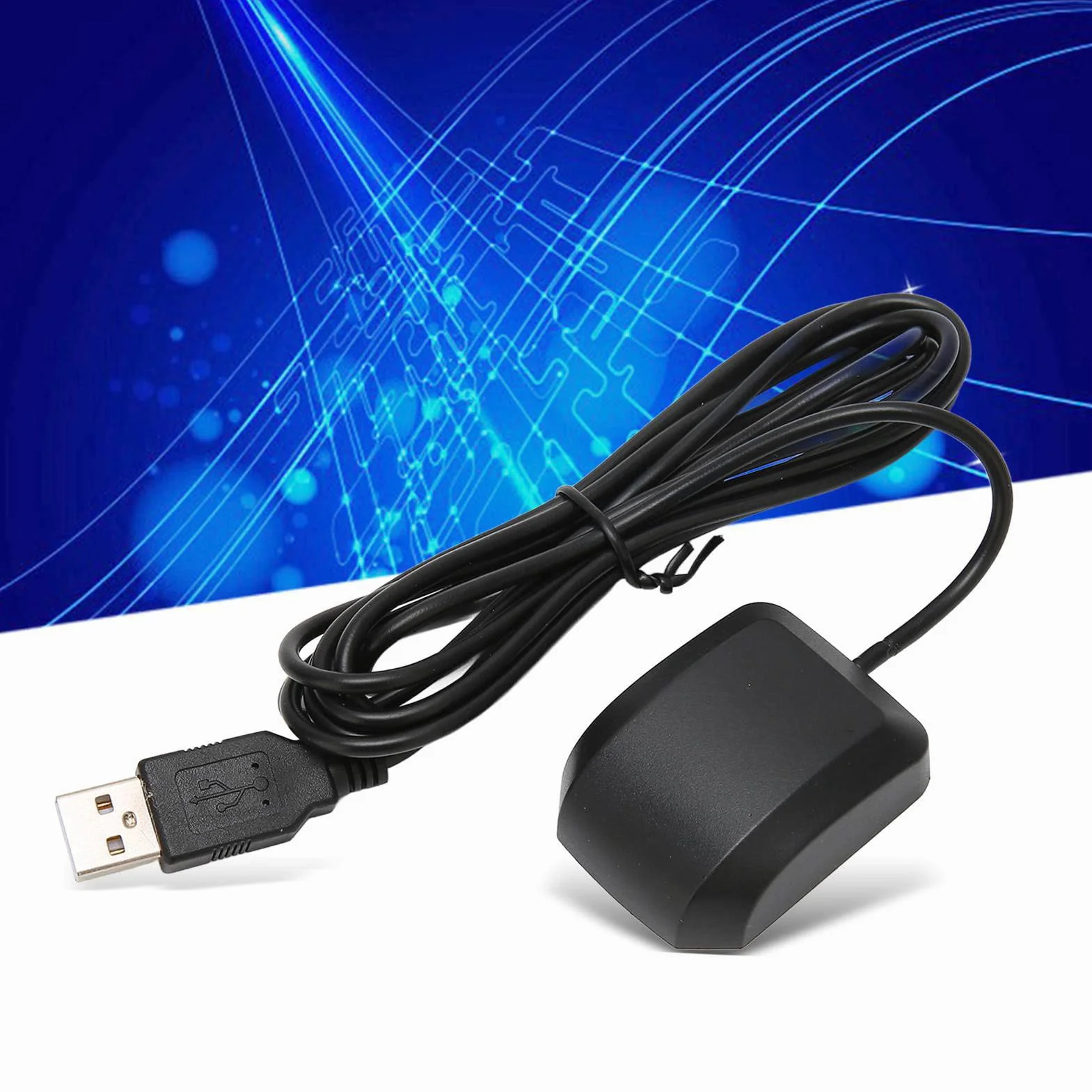 Moduł GPS USB Odbiornik Nawigacyjny Dongle Zewnętrzna Antena dla Earth Linux