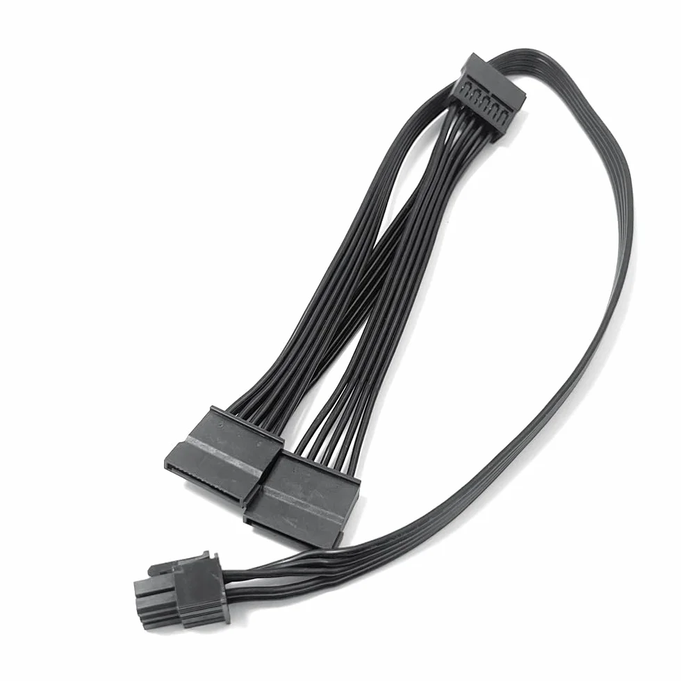 Gintai Kabel zasilający PCI-e 6 pin do SATA 15 pin 50 cm do Seasonic