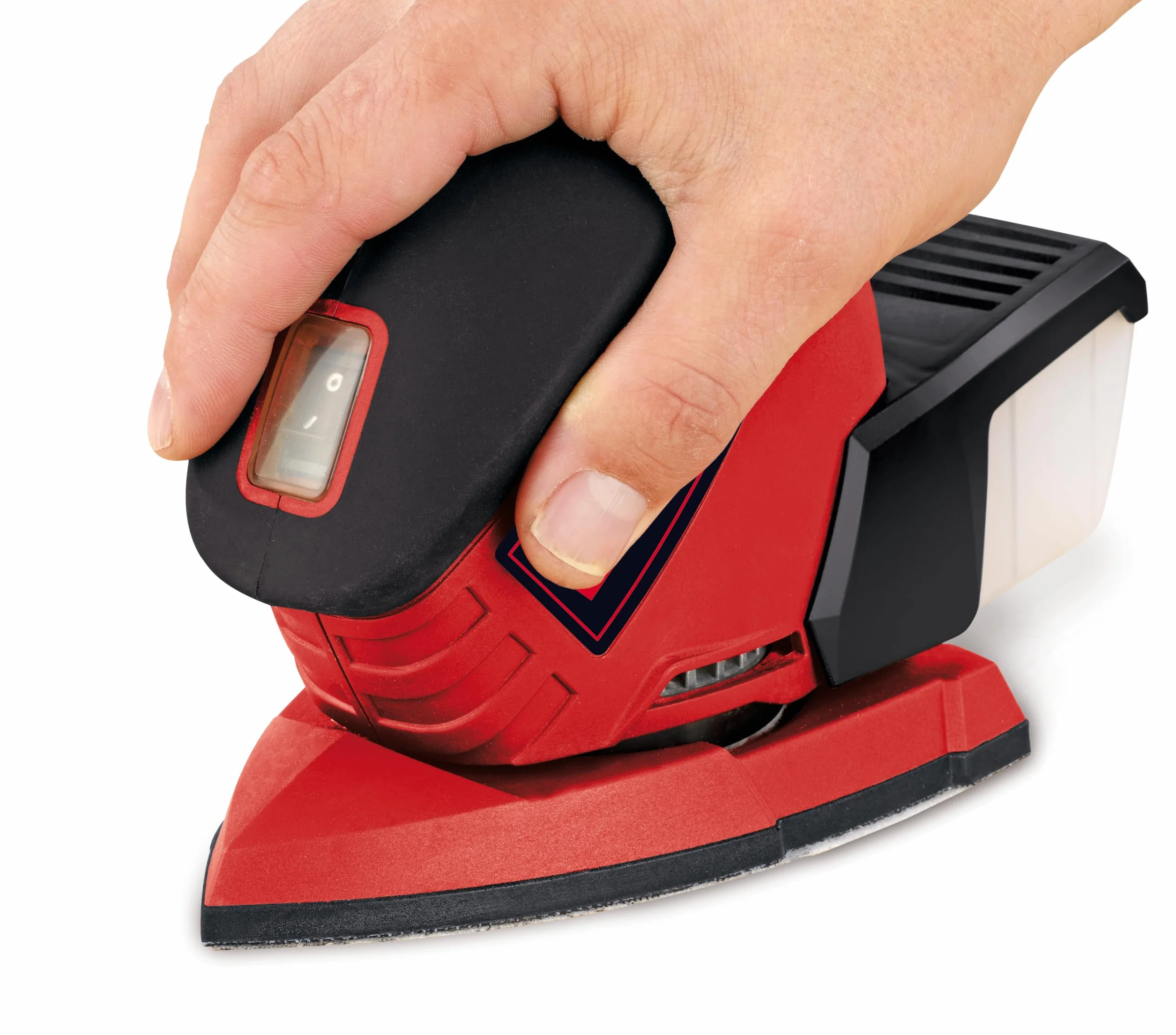 Einhell Wielofunkcyjna szlifierka TE-OS 1320 (130 W, Ø obwodu rezonansowego 2 mm, powierzchnia szlifowania 150 x 150 x 100 mm, pojemnik na kurz, w tym 3x papier ścierny)