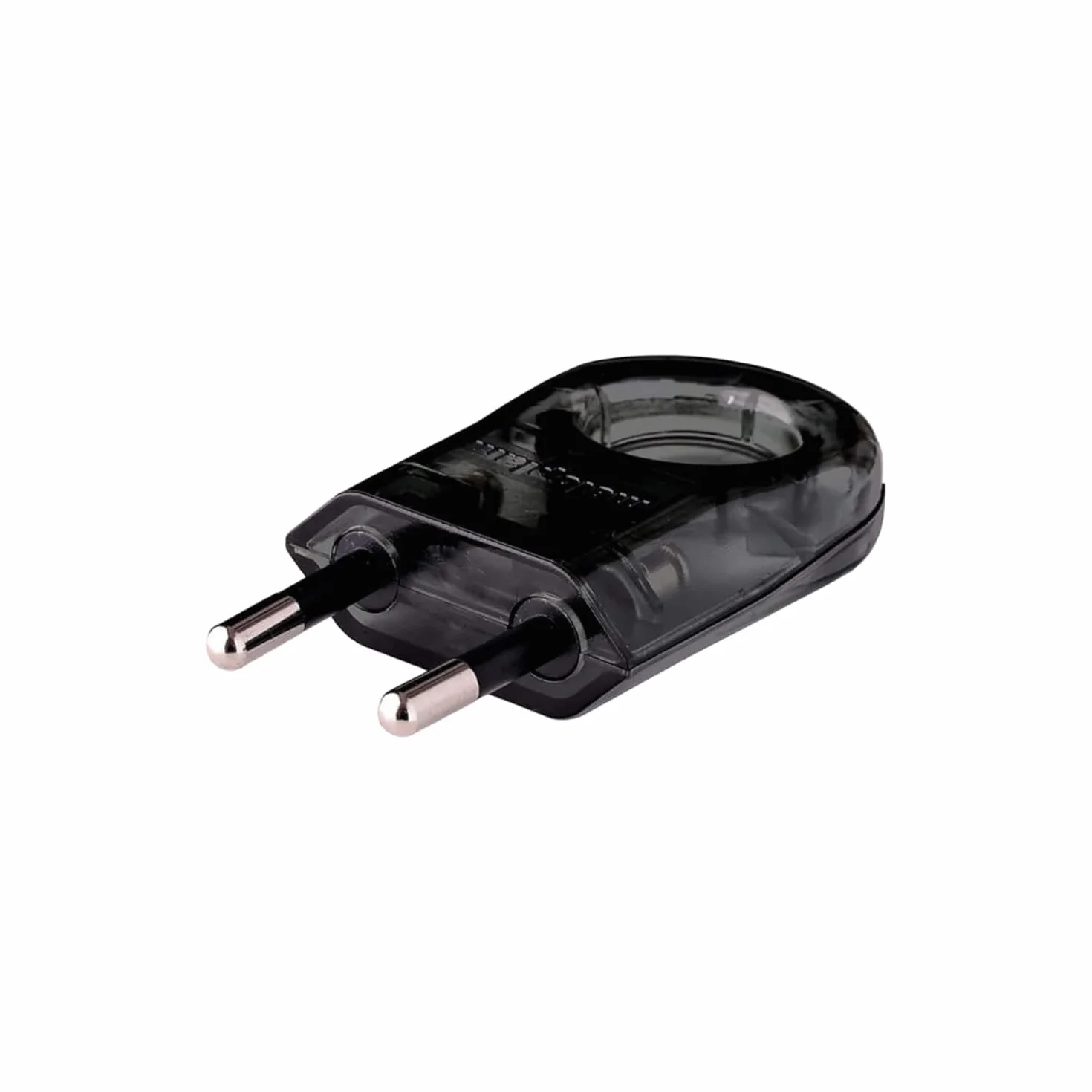 Wtyczka płaska z okrągłym otworem, wtyczka 230V, 6A, Schuko - płaska, Eurostecker, europejskie wtyczki płaskie, wtyczki zasilające - płaskie, Euro - 2-biegunowe wtyczki płaskie, 3 sztuki (pomalowane)