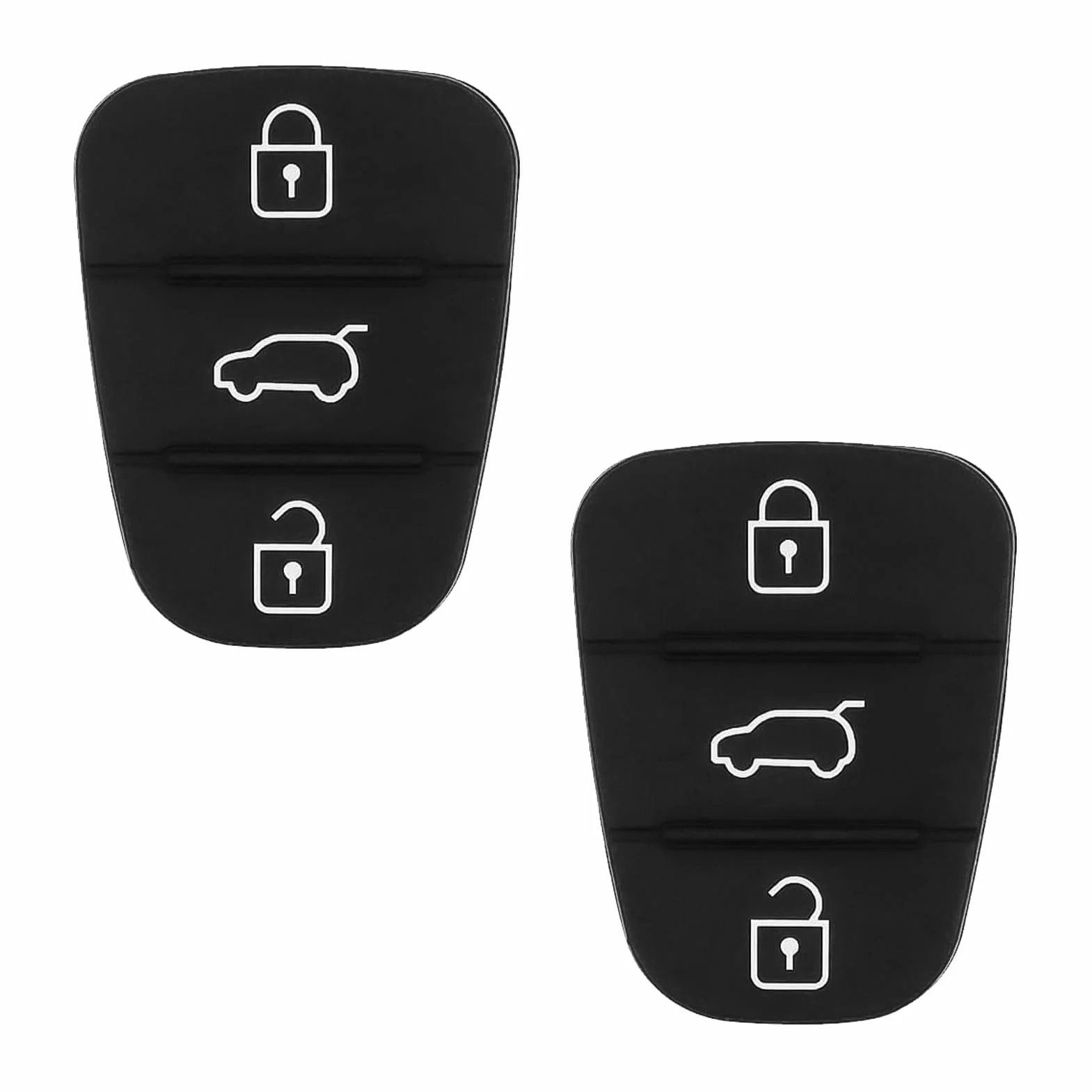 Obudowa kluczyka samochodowego Hyundai i10 i20 i30 ix35 Kia Sportage Ceed 2 sztuki 3 przyciski gumowa podkładka